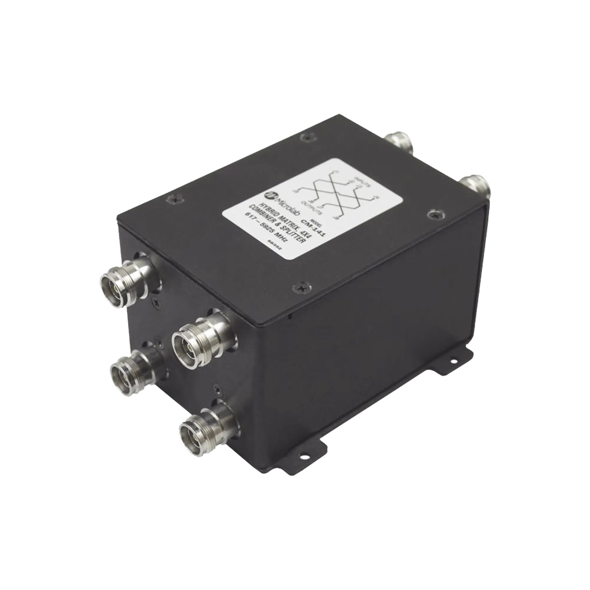 Combinador Hibrido 4×4 617-5925 MHz 100W -161dBc 4.3-10 IP67
