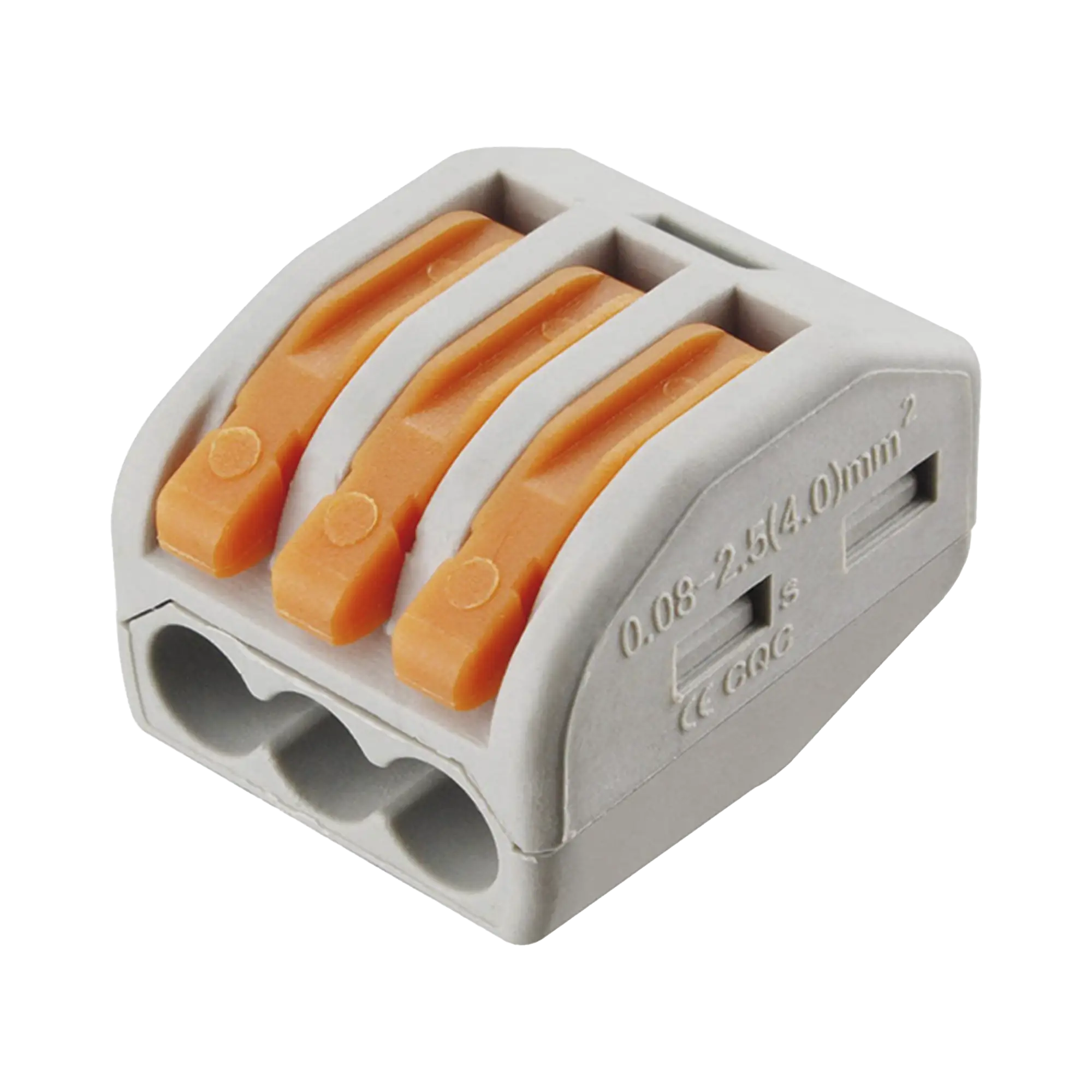 Conector Compacto para 1 Cable de Entrada 2 Cables de Salida / Cables Compatibles 12AWG-28AWG