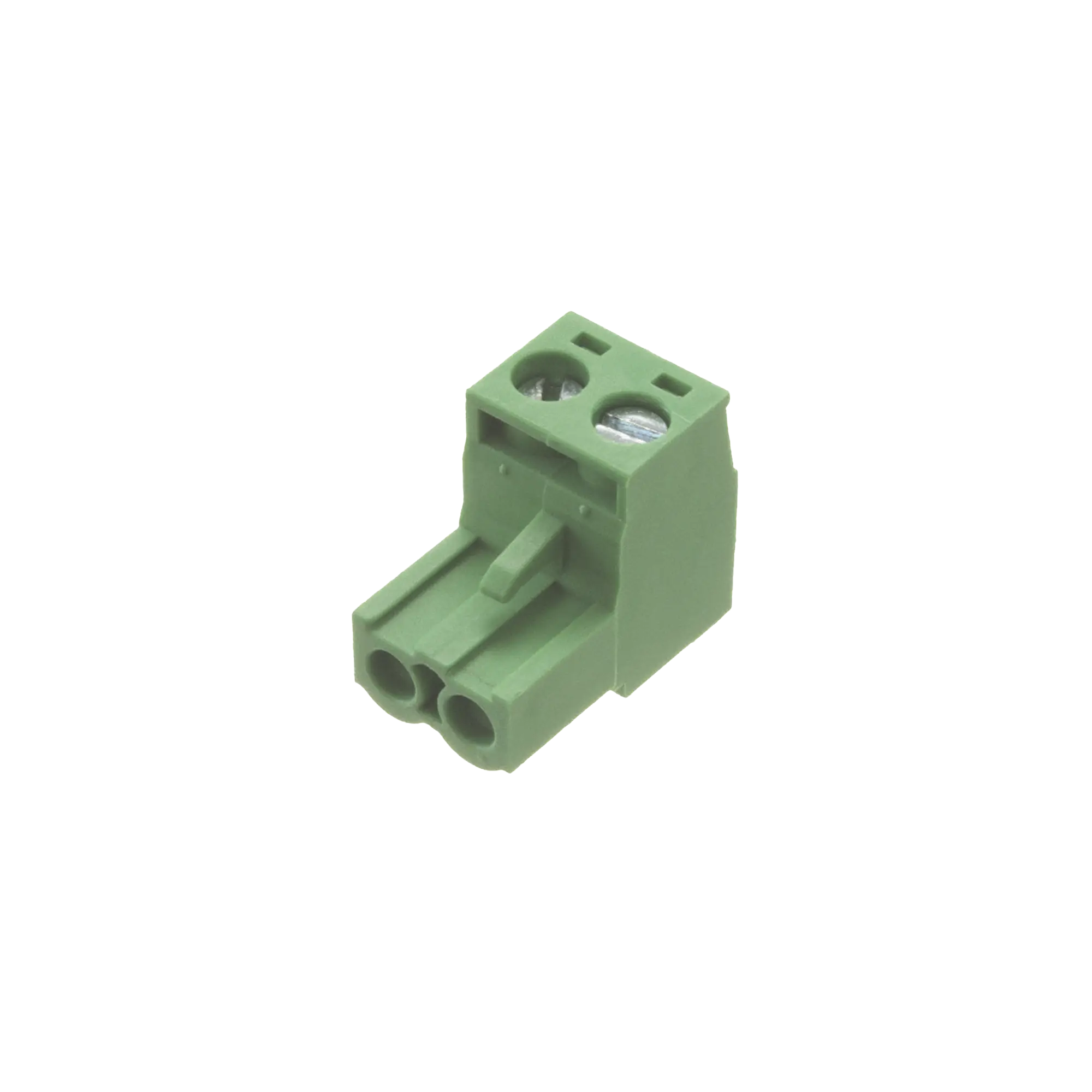 Conector terminal de alimentación de 2 pines en color verde (EPO)