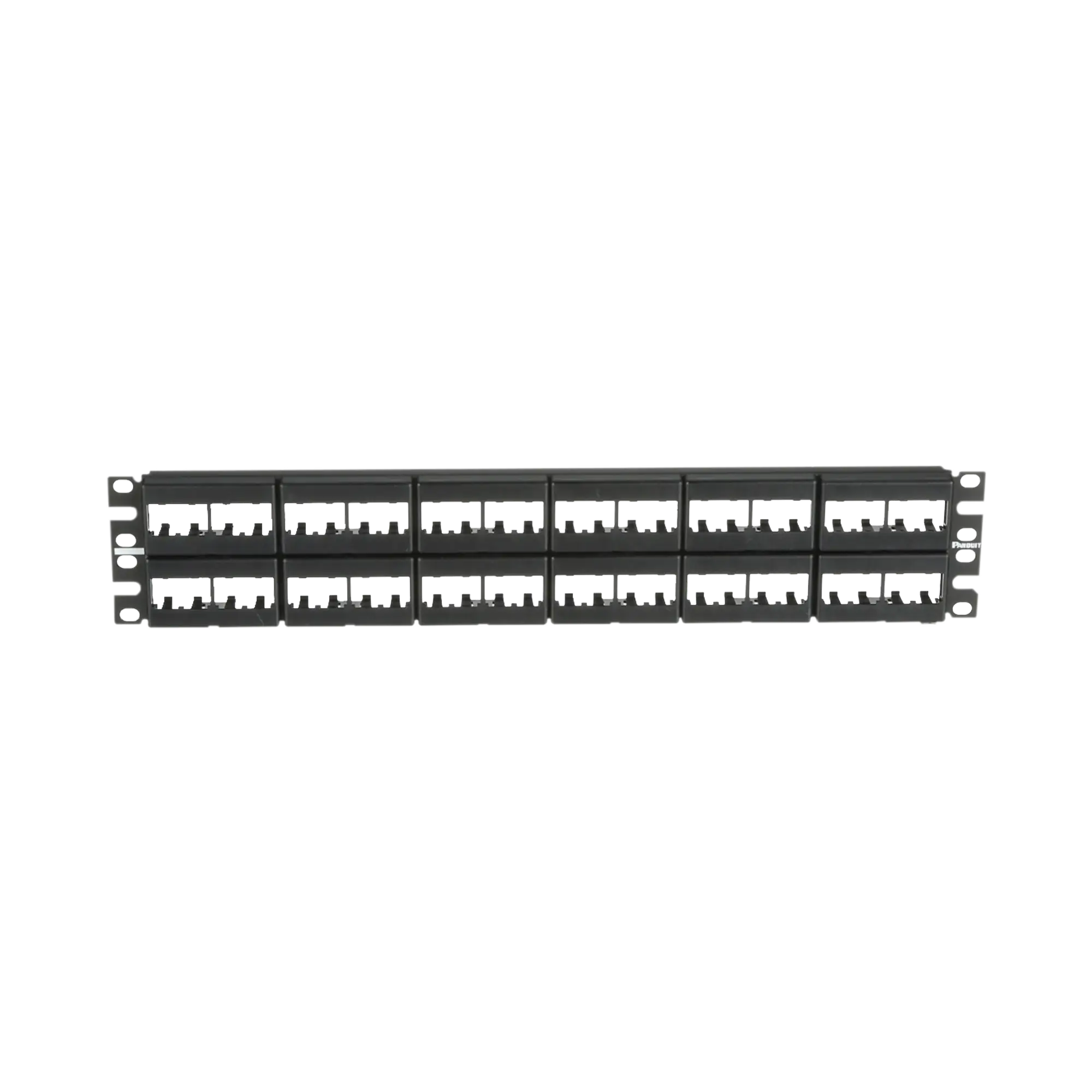 Panel de Parcheo Modular Mini-Com (Sin Conectores), Plano, Sin Blindaje, de 48 puertos, 2 UR