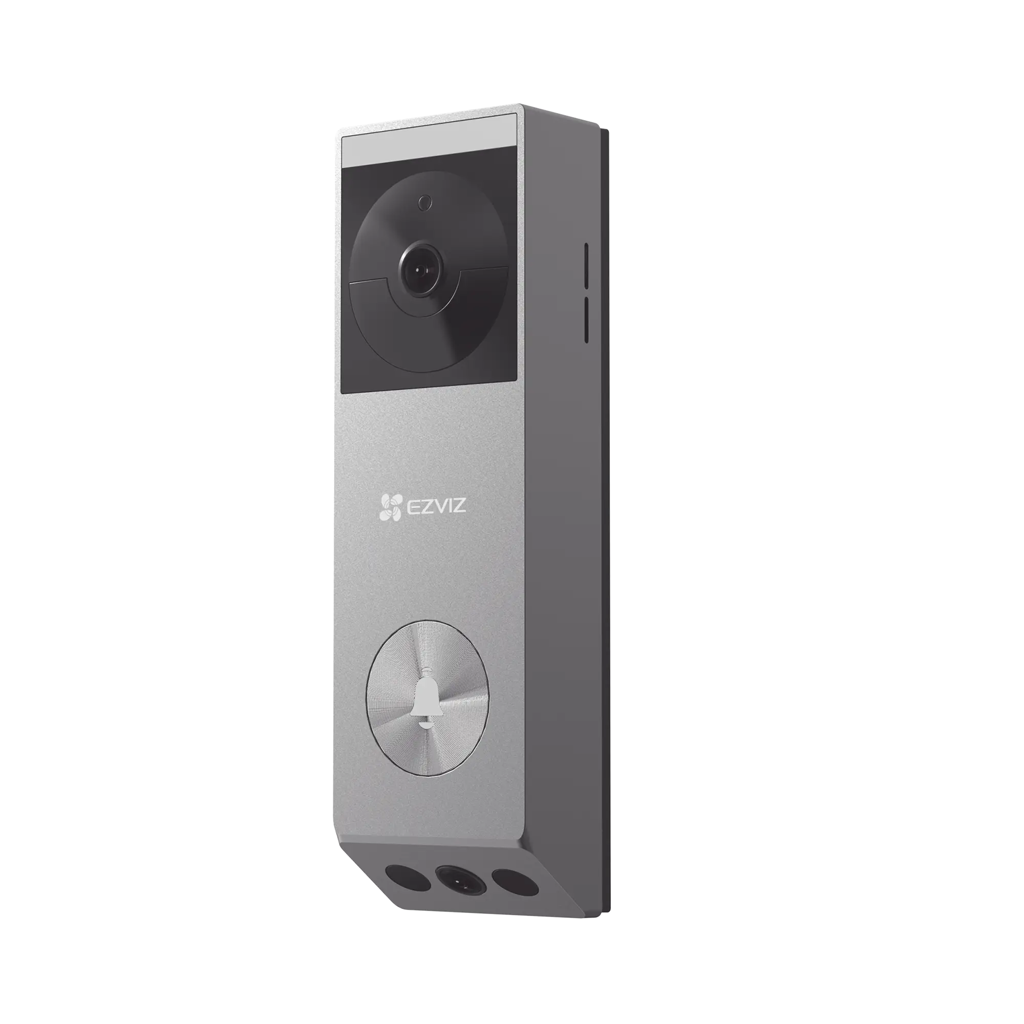 Doorbell de Batería Recargable con Transformador de 5Vcc o Panel Solar (Incluye Panel) / 3 megapíxel / Doble Lente / Protección IP65 / Audio de Dos Vías