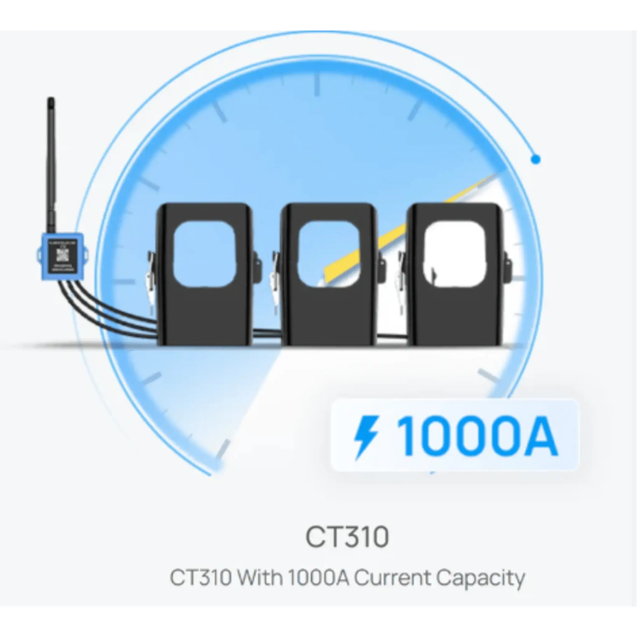 MEDIDOR DE CORRIENTE LORAWAN PARA TRES FASES HASTA 1000 AMPERS