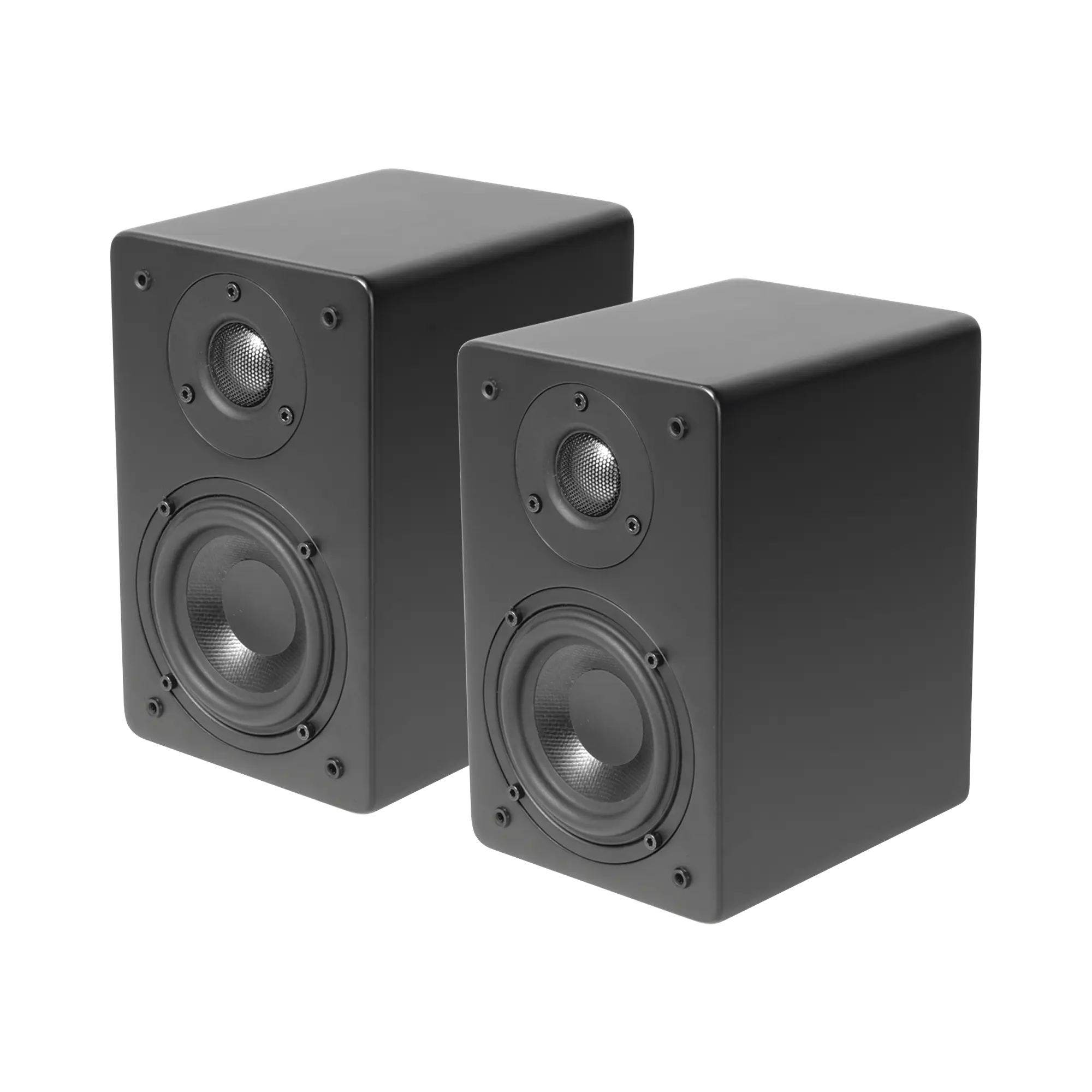 PAR de Altavoces de Estantería | Woofer  de 4» | Tweeter de 1 | Acabado negro mate | 40 watts | 8ohms