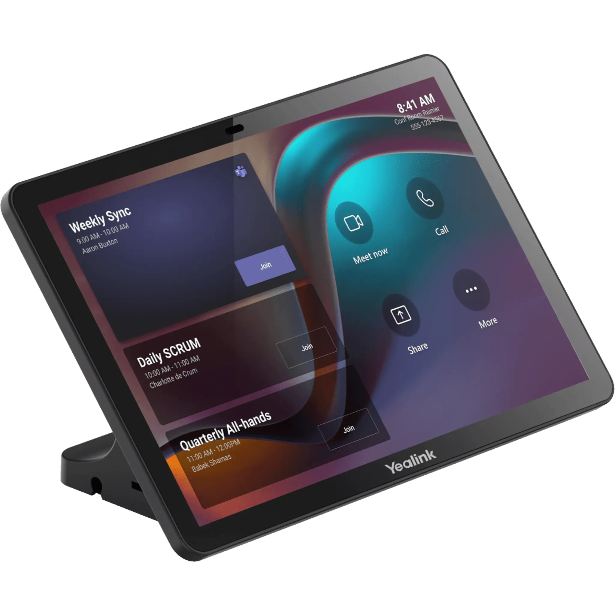 Tableta de Control CTP25 de Yealink Para Salas de Reuniones con Pantalla IPS de 10.1” y PoE Integrado