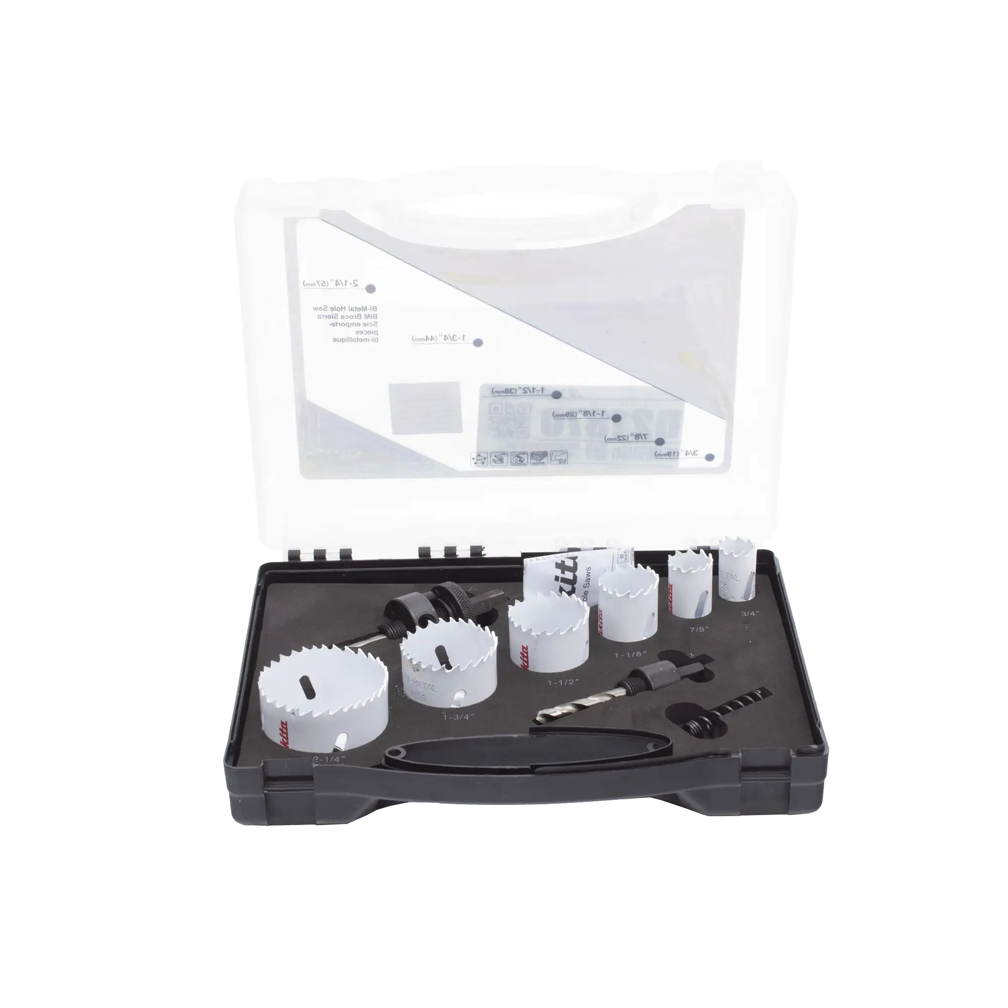 Kit Broca Sierra (5/8″ – 2″), 6 Piezas