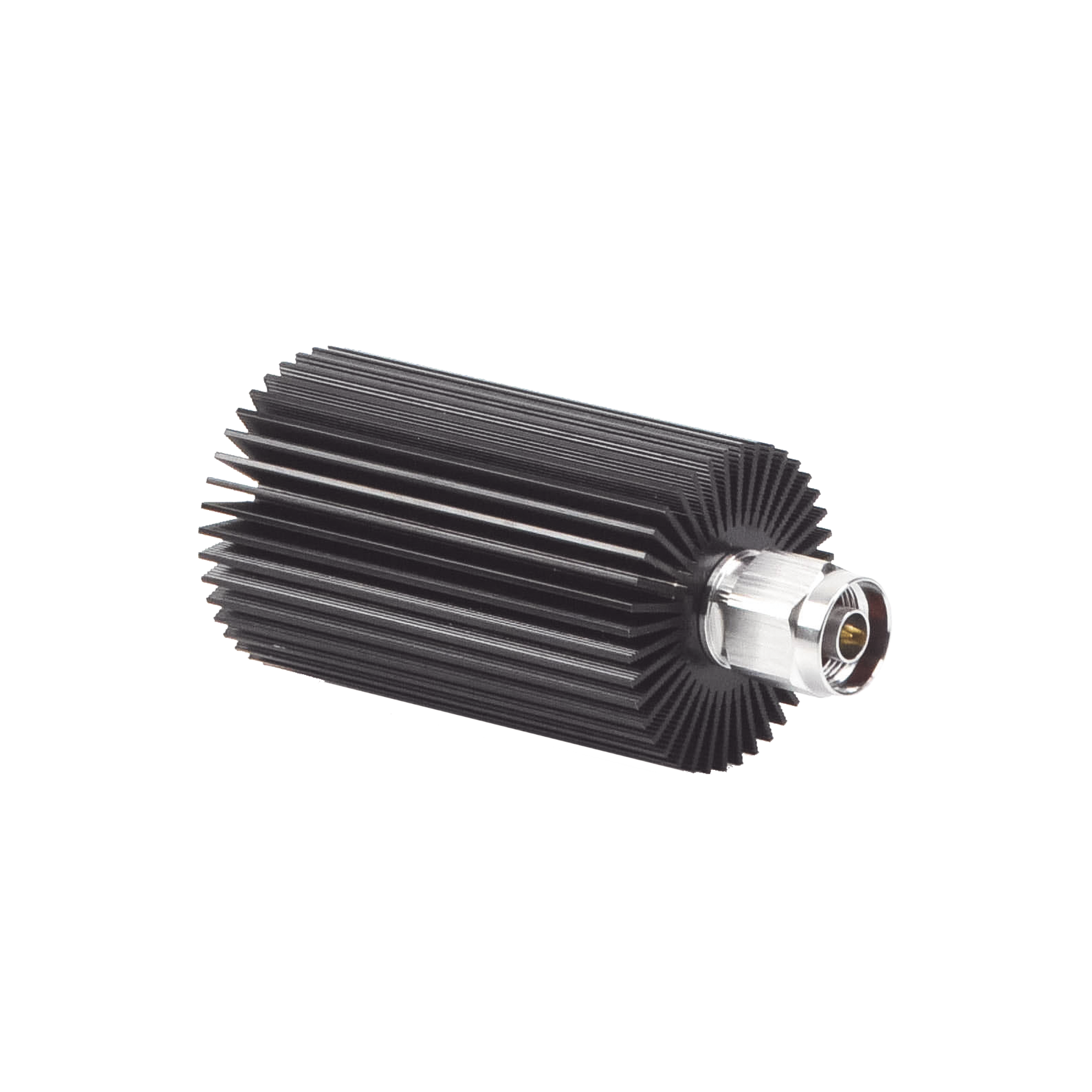 Carga Terminal de 50 Ohm, 0-960 MHz, Perdida por Retorno de 25 dB, 30 Watt, Conector N Macho para Circuladores dB Spectra.