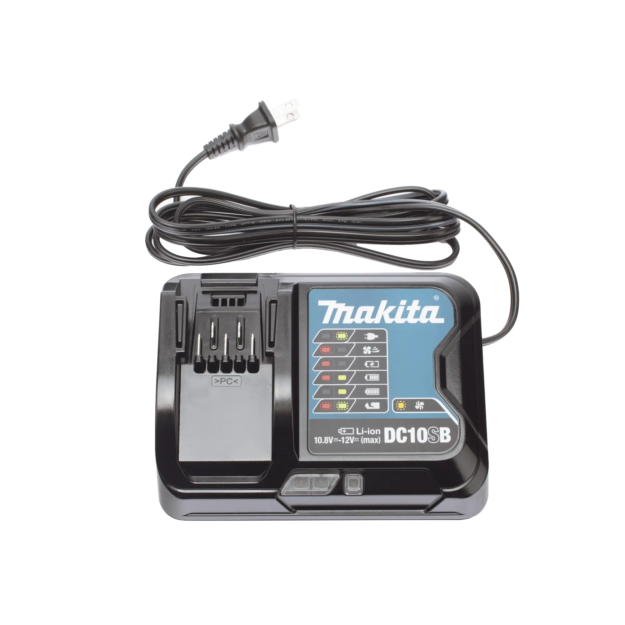 Cargador para batería de litio Makita de 12v.
