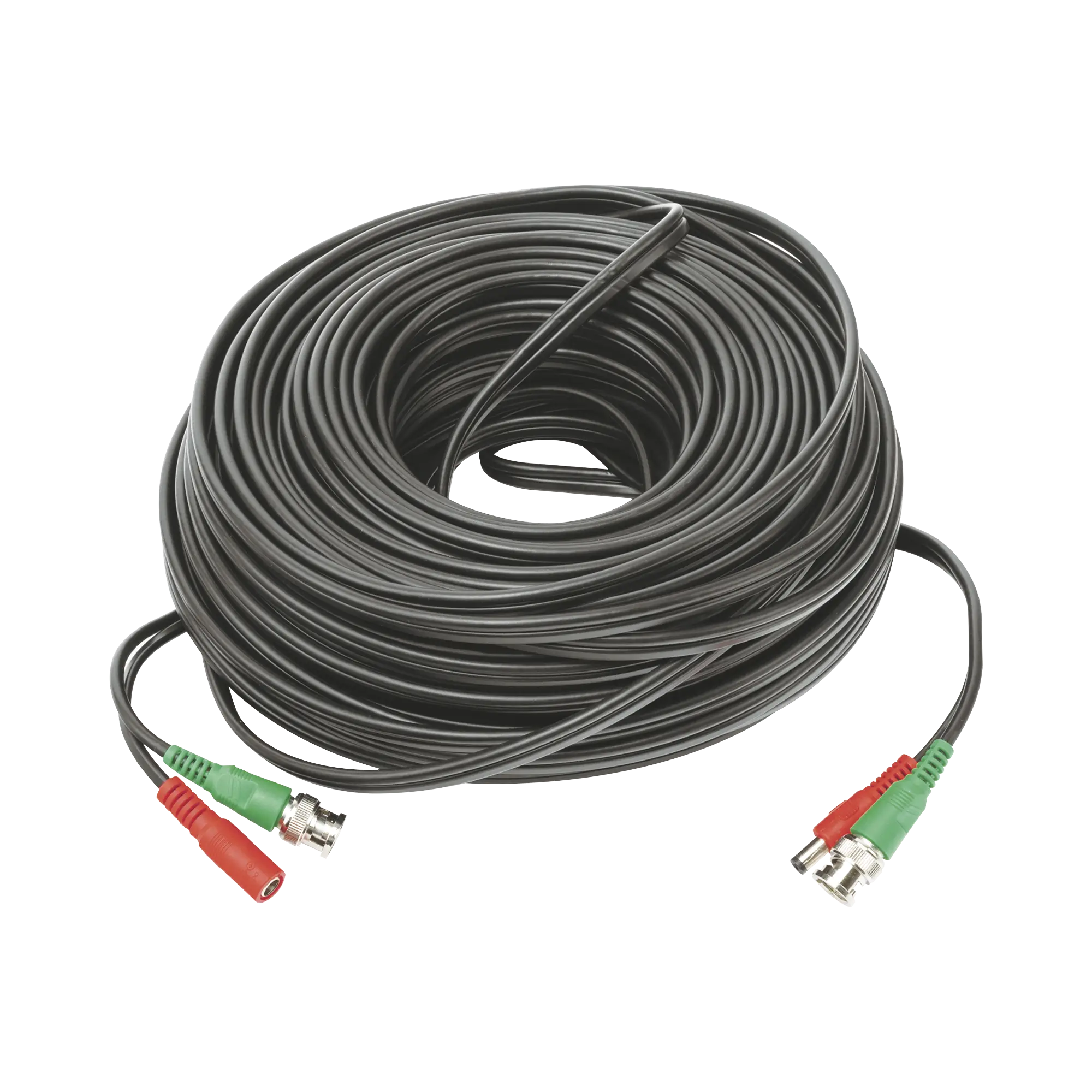 Cable coaxial ( BNC RG59 ) + Alimentación / SIAMÉS / 50 Metros / 100 % COBRE / Para Cámaras 4K / Uso interior y exterior