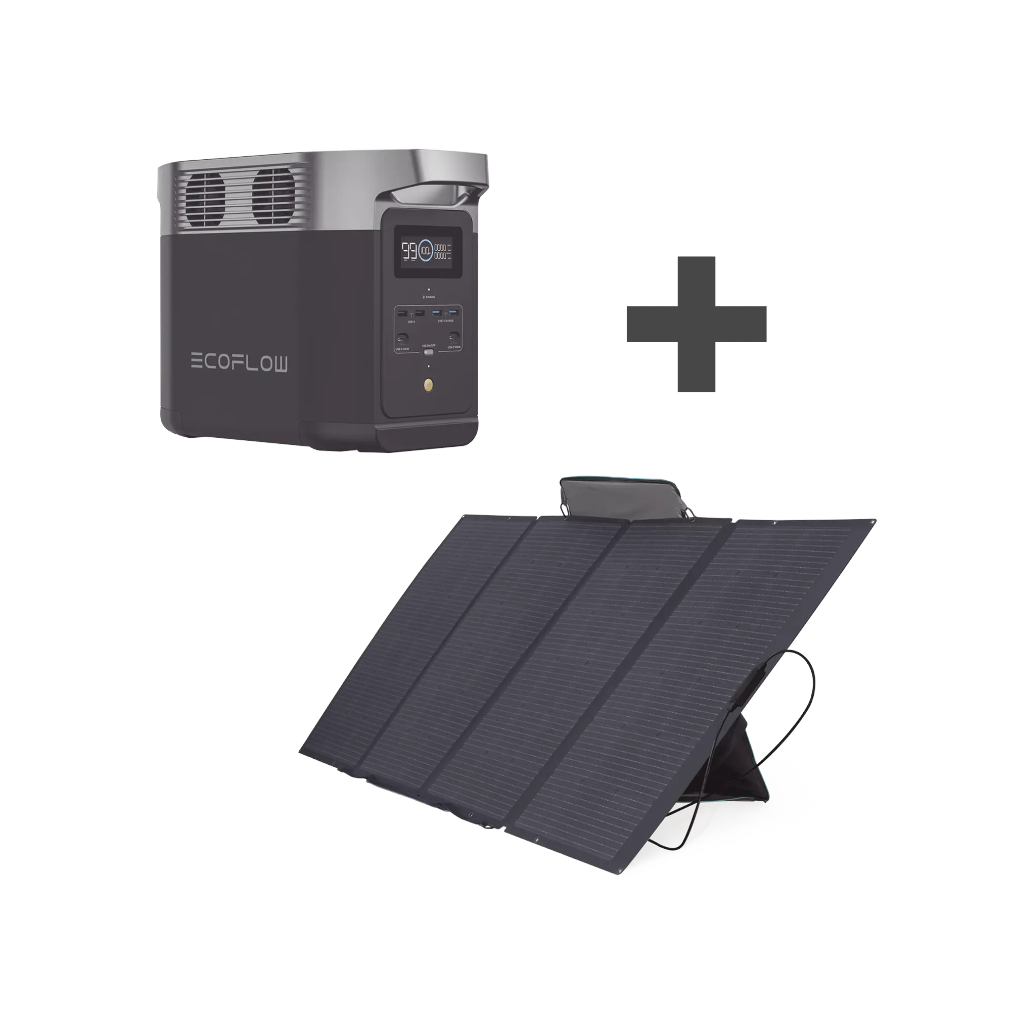 Kit de Estación de Energía Portátil 1024Wh + Panel Solar Flexible 400W