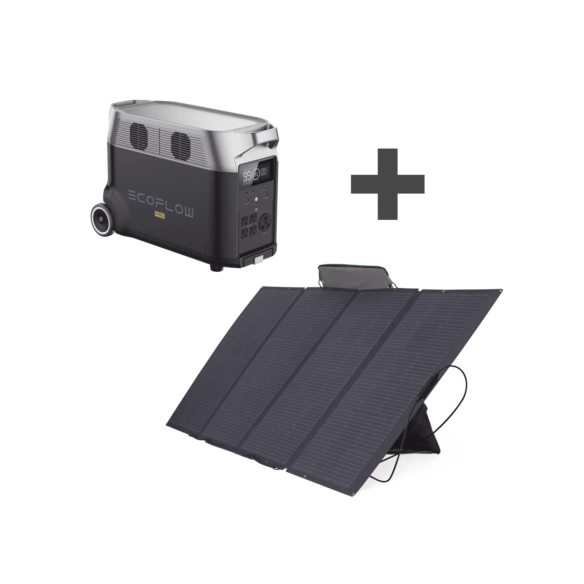 Kit de Estación de Energía Portátil 3600Wh + Panel Solar Flexible 400W