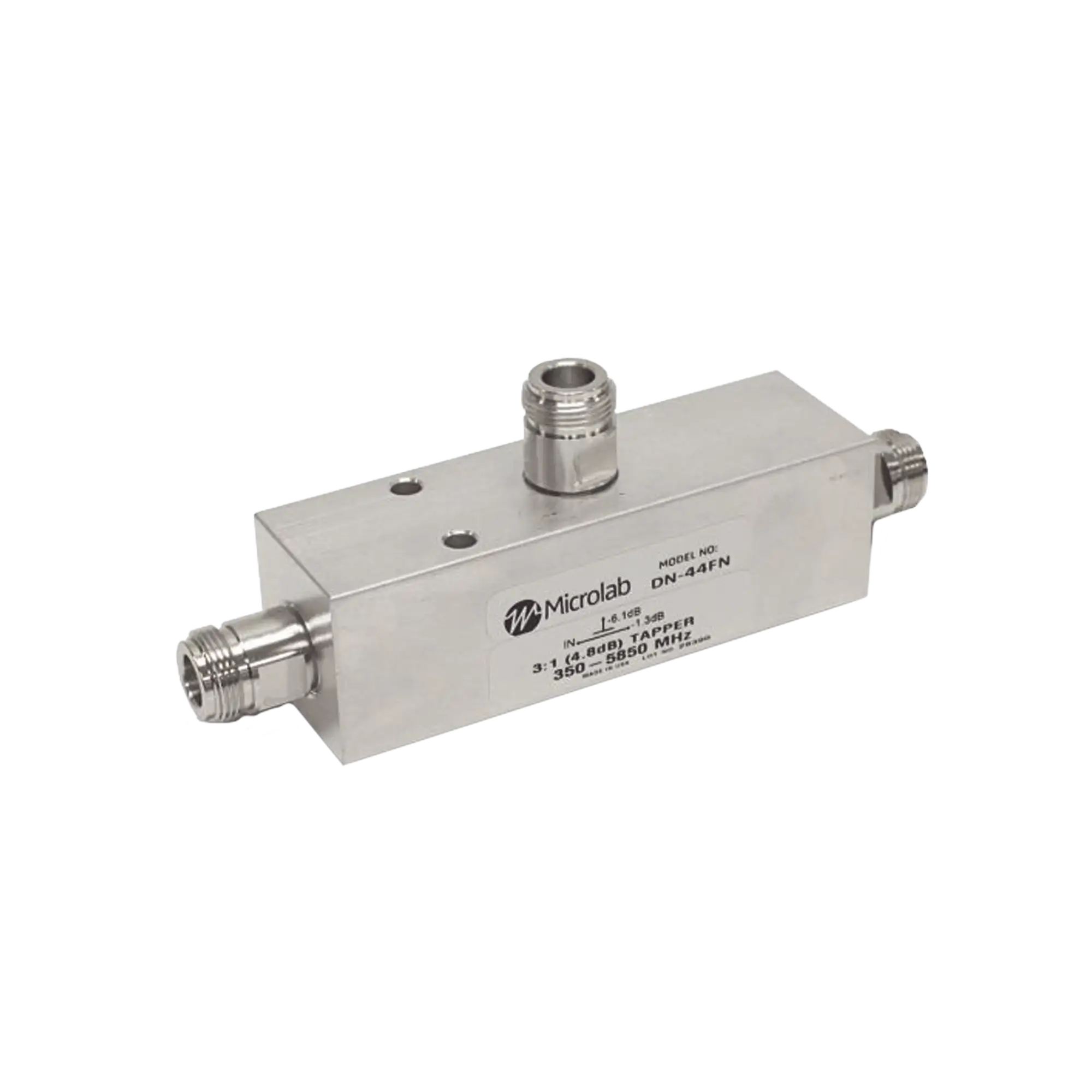 Separador 20dB (100:1) Tap 350-5930MHz 500W -161dBc TIPO N IP67 .