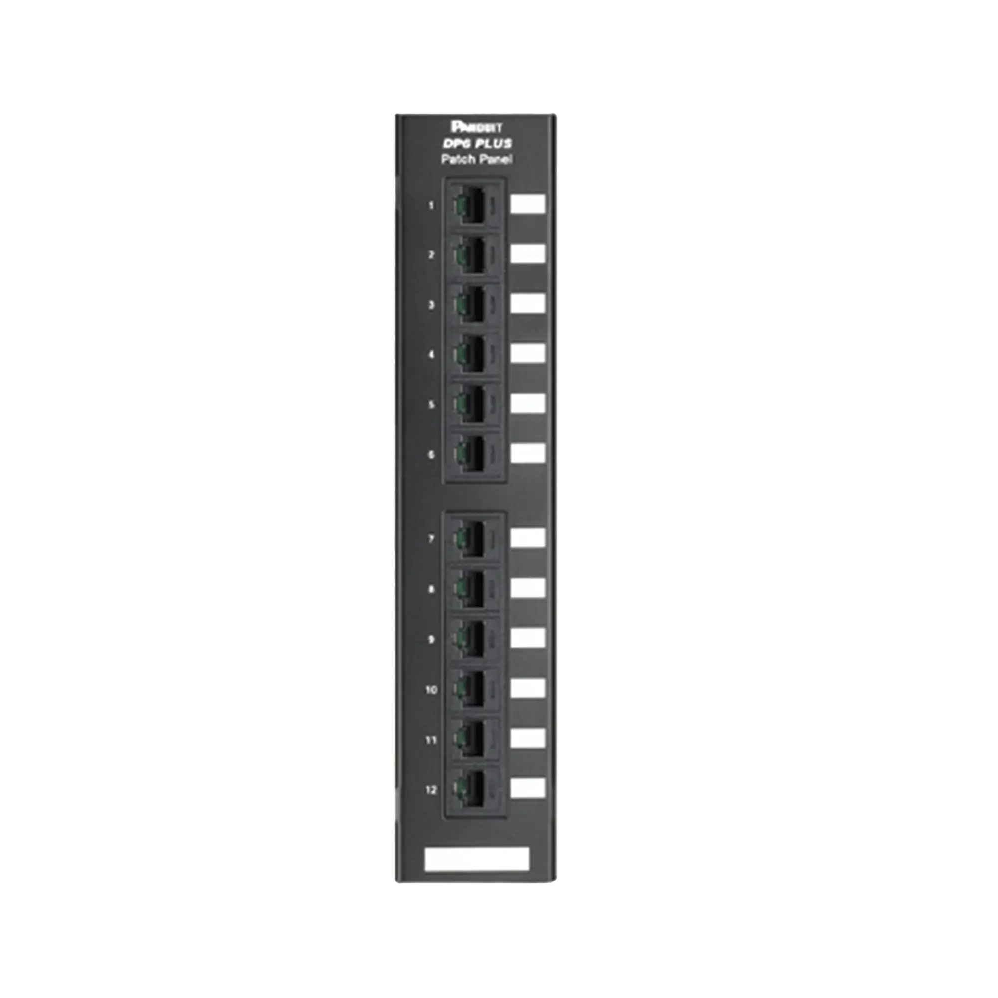 Panel de Parcheo de Impacto 110, Categoría 6, Montaje en Pared Usando Accesorio WB89D, de 12 Puertos