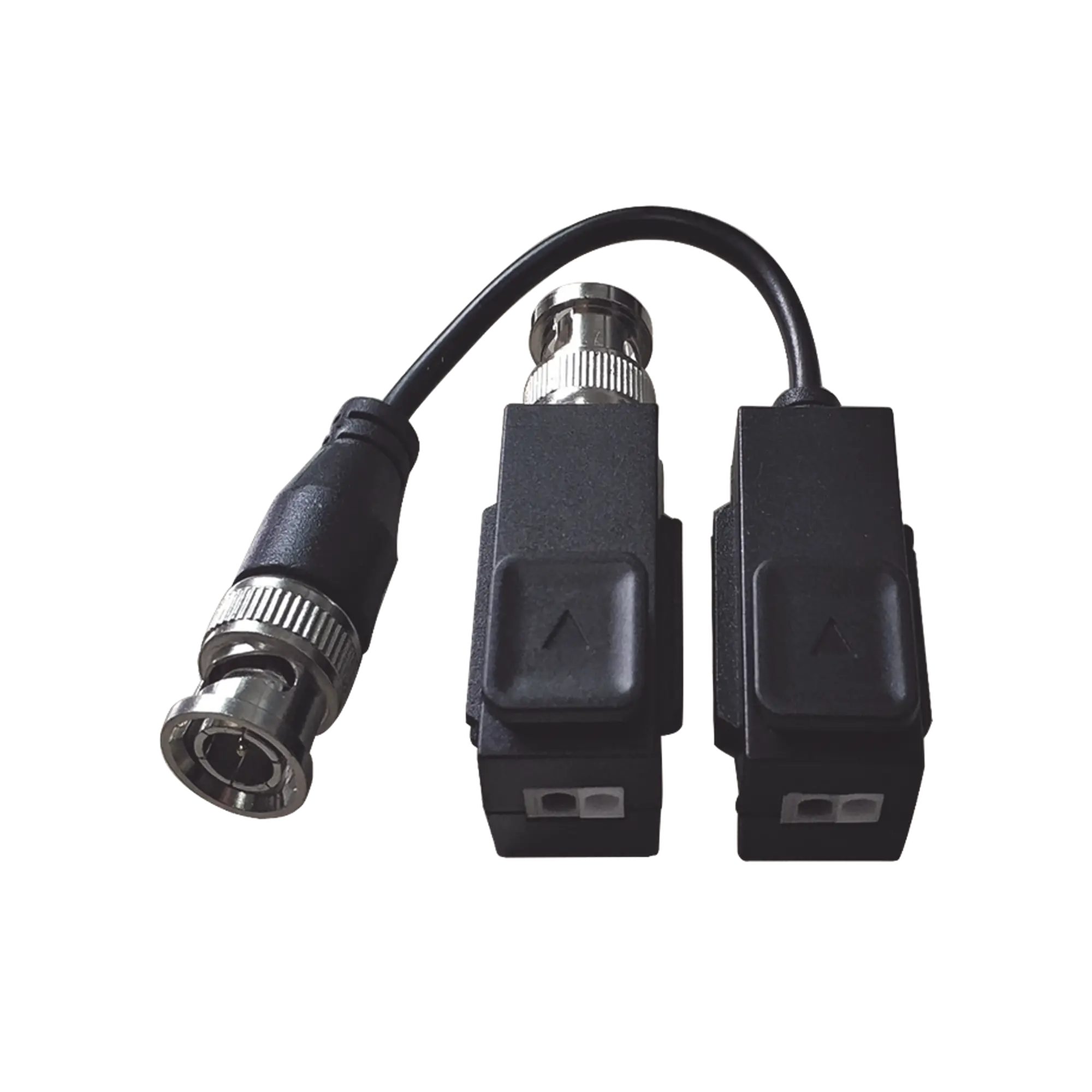 Kit de Transceptor (Balluns) TURBOHD con Boton Push / Hasta 8 MP (4K) / 100% Cobre / Soporta HD-TVI / AHD / CVI / CVBS / Audio por Coaxitron / Datos para Menu de Configurar de Cámaras