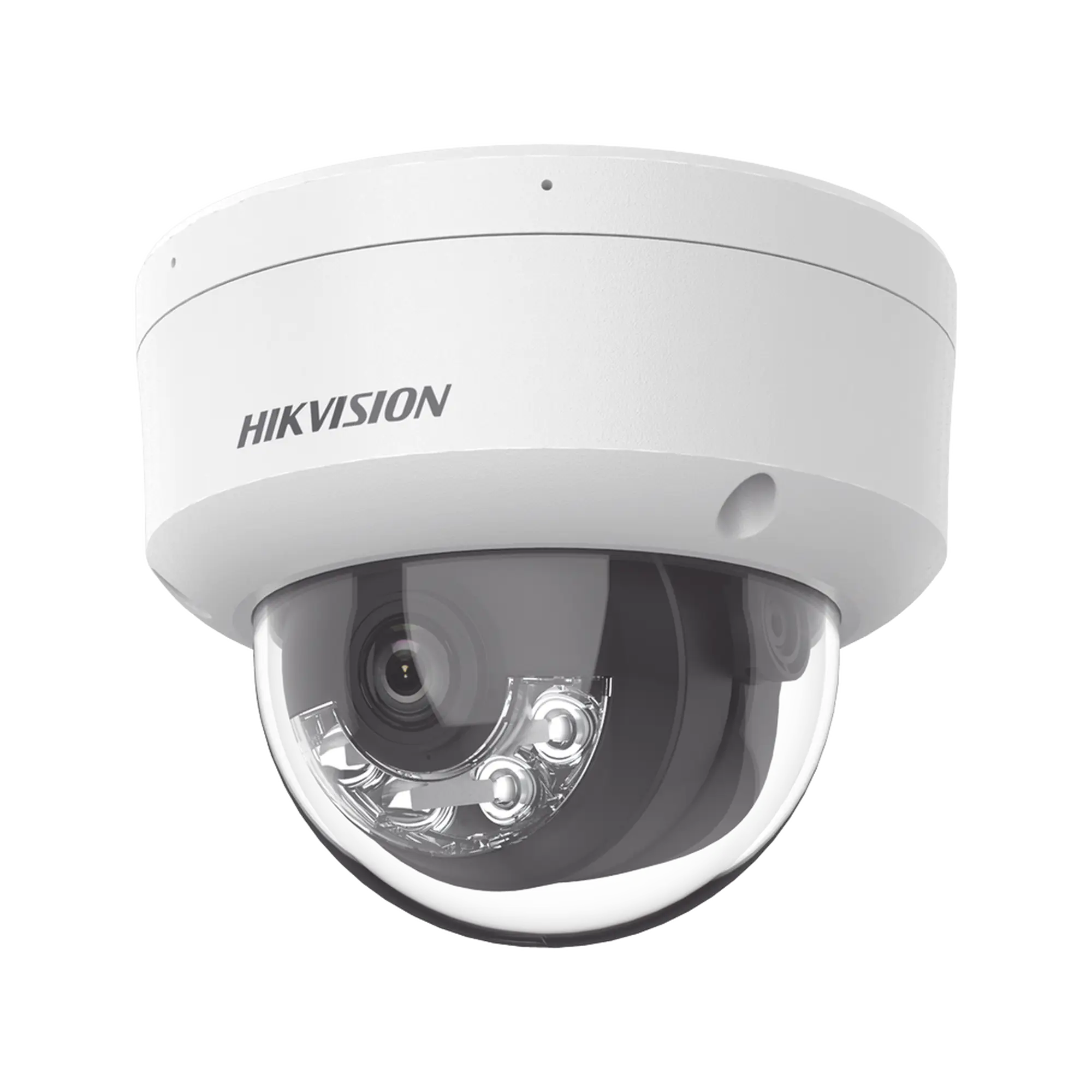 [Dual Light] Domo IP 2 Megapixel / Lente 2.8 mm / 30 mts IR + Luz Blanca / Micrófono Integrado / Antivandálico IK08 / ACUSENSE Lite / Exterior IP67 / H.265+/H.264+ / PoE / ONVIF (Profile S/T)