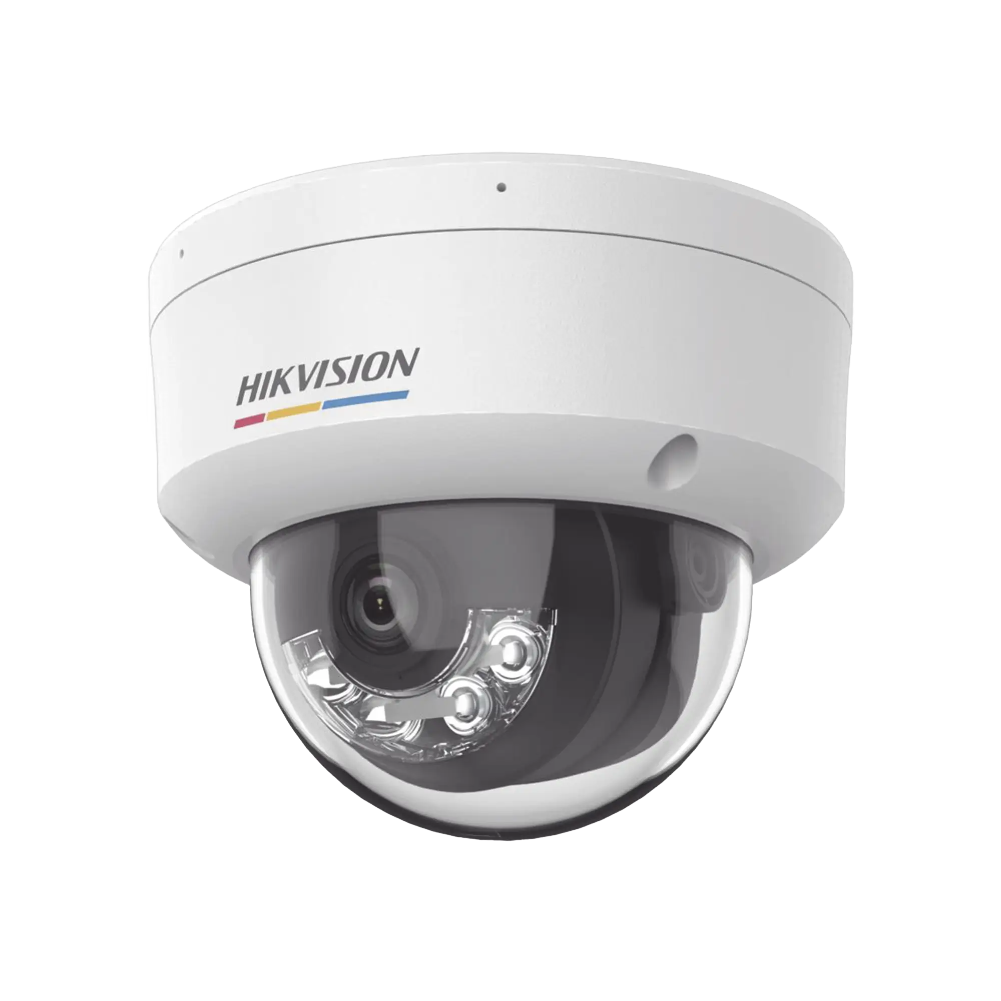 [Dual Light + ColorVu] Domo IP 2 Megapixel / Lente 2.8 mm / 30 mts IR + 30 mts Luz Blanca / Micrófono Integrado / ACUSENSE Lite / Exterior IP67 / IK08 / dWDR / PoE / Micro SD
