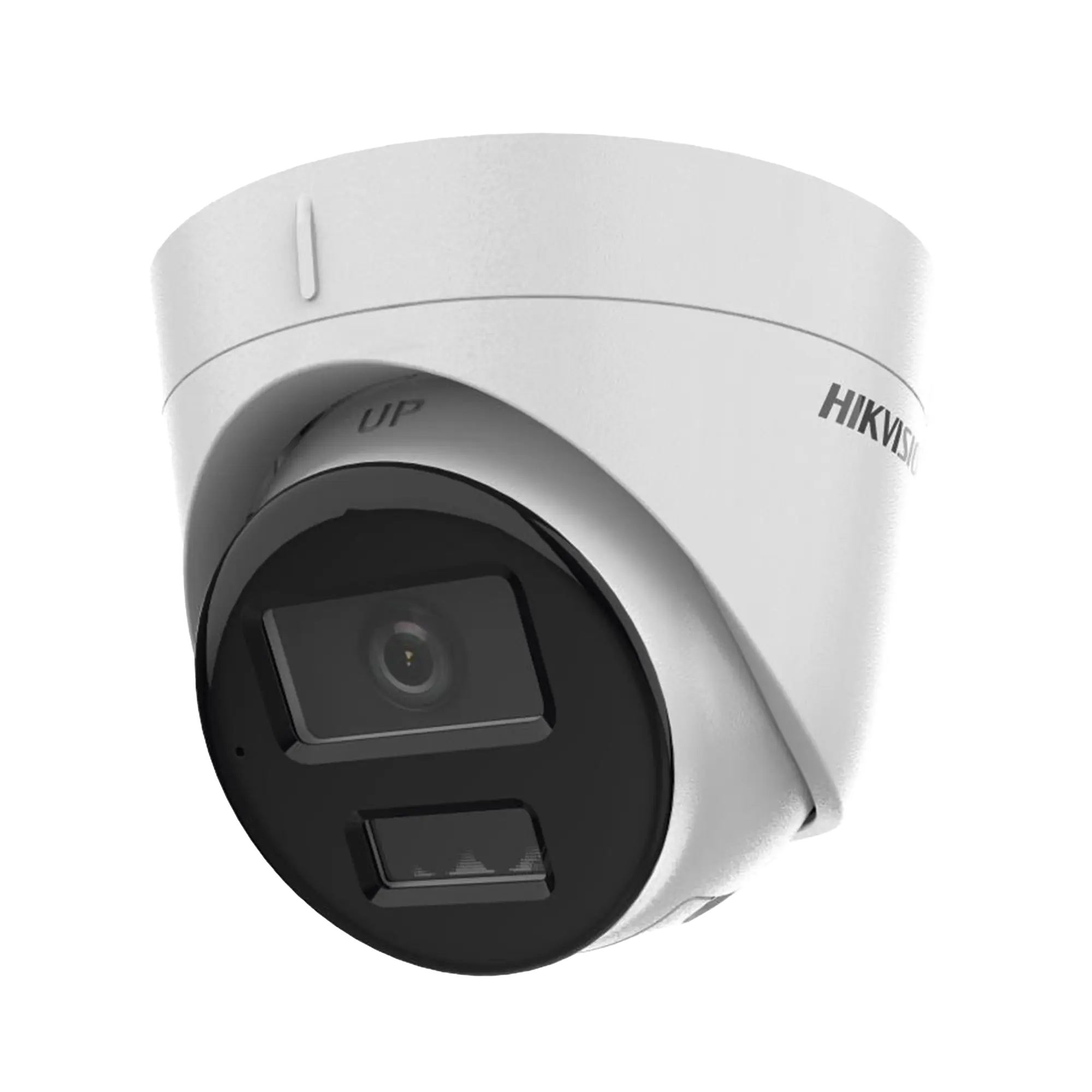 [Dual Light] Turret IP 2 Megapixel / Lente 2.8 mm / 30 mts IR + 30 mts Luz Blanca / Micrófono Integrado / ACUSENSE Lite / Exterior IP67 / H.265 / PoE / ONVIF / Micro SD