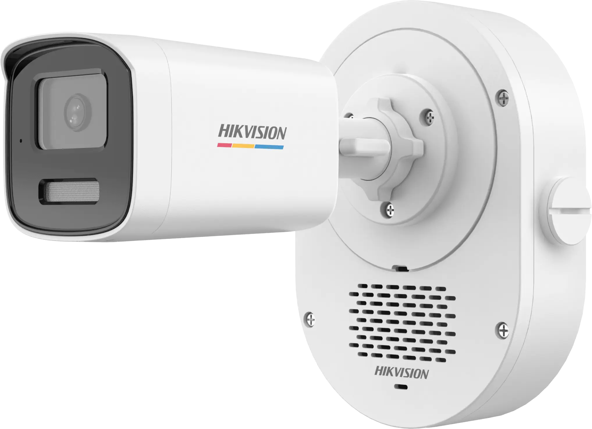 [Dual Light + ColorVu] Bala IP 4 Megapixel / Lente 4 mm / 50 mts IR + 50 mts Luz Blanca / Micrófono Integrado / ACUSENSE Lite / Exterior IP67 / WDR 120 dB / PoE / Micro SD