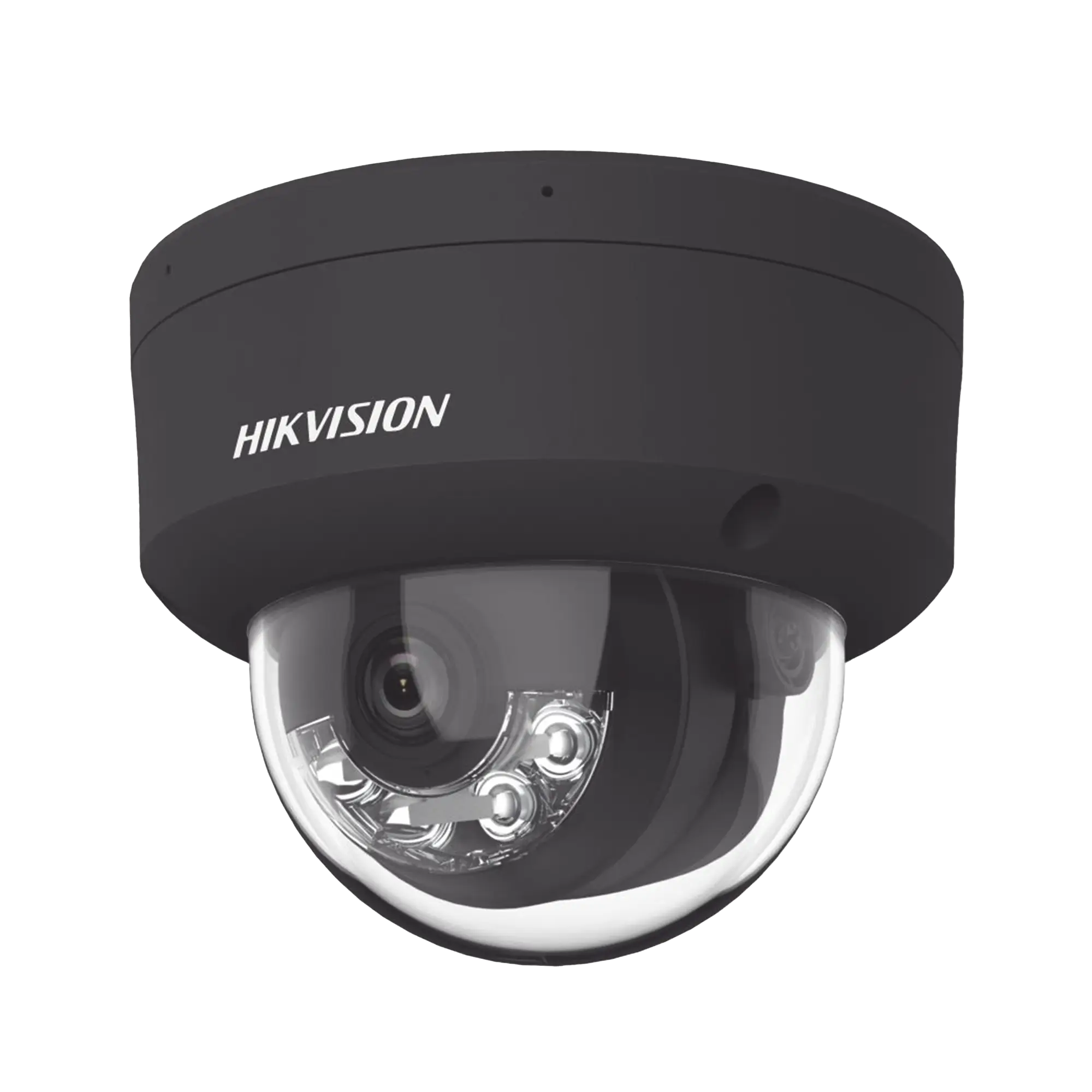 Domo IP 4 Megapixel / Color Negro / Lente 2.8 mm / Dual Light (30 mts Luz Blanca + 30 mts IR) / 2 Micrófonos Integrados / ACUSENSE / Exterior IP67 / IK10 / WDR 120 dB / PoE / ONVIF / Micro SD / Metal / ACUSEARCH