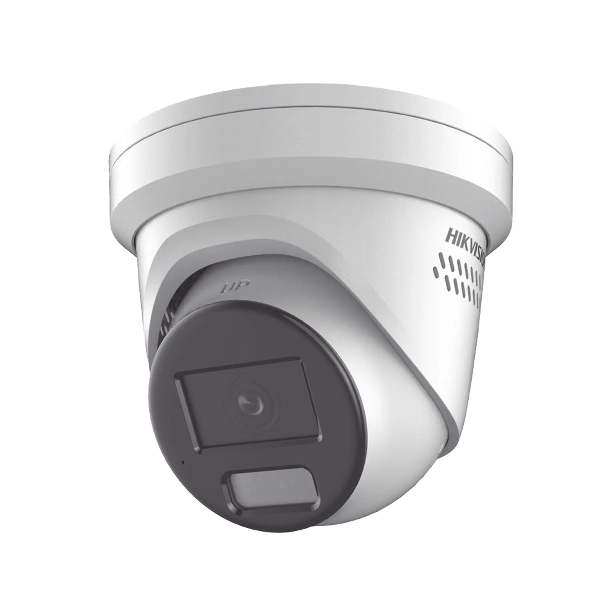 [Dual Light + ColorVu] Turret IP 4 Megapixel / Lente 2.8 mm / 30 mts IR + 30 mts Luz Blanca / Exterior IP67 / Luz Intermitente y Alerta de Audio / Micrófono Integrado / Videoanaliticos (Filtro de Falsas Alarmas) / WDR 130 dB / Captura Facial