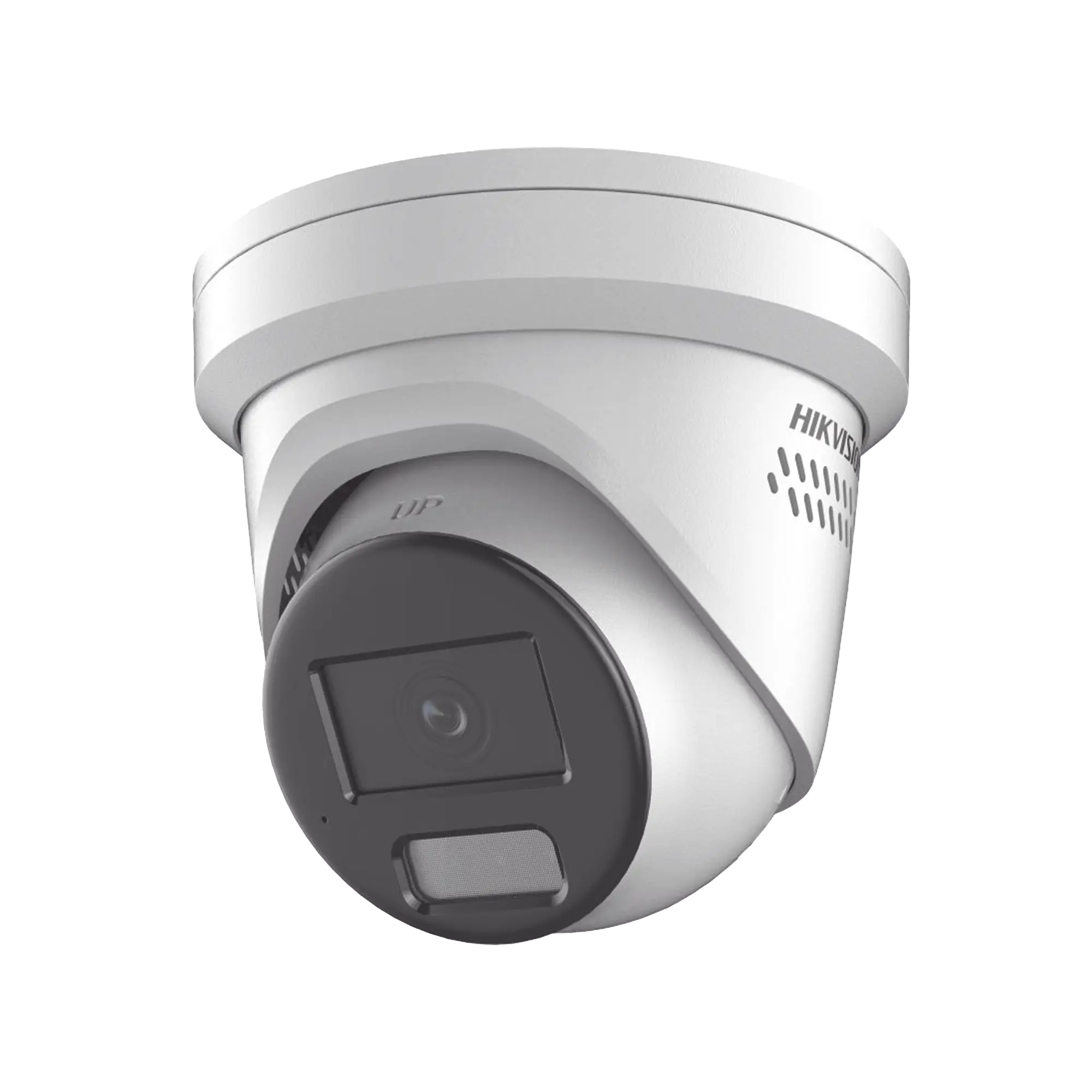 [Dual Light + ColorVu] Turret IP 8 Megapixel /  Lente 2.8 mm / 40 mts IR + 40 mts Luz Blanca / Exterior IP67 / Luz Intermitente y Alerta de Audio / Micrófono Integrado / Videoanaliticos (Filtro de Falsas Alarmas) / ACUSEARCH