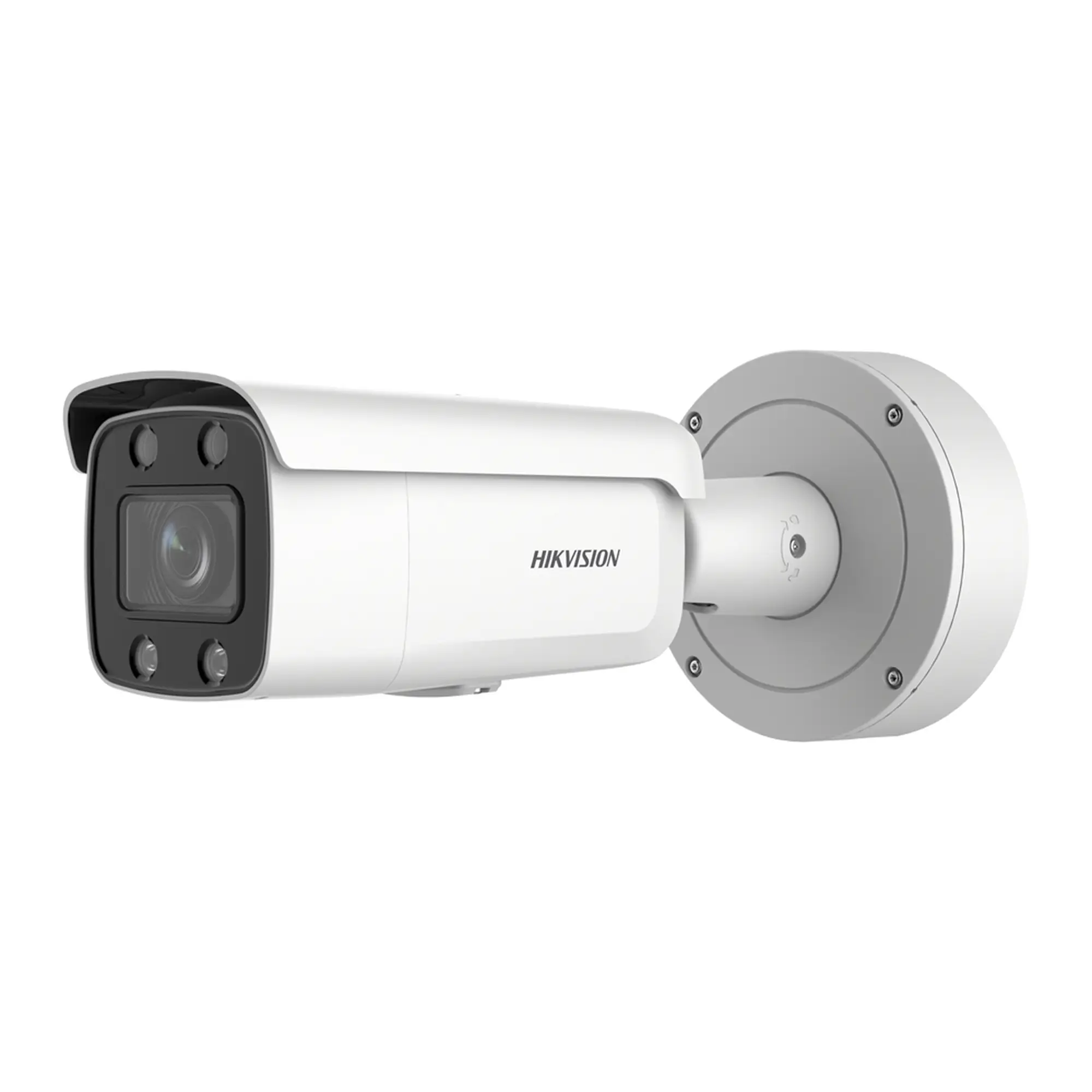 Bullet IP 4 Megapixel / Imagen a Color 24/7 / Lente 3.6 – 9 mm / Luz Blanca 60 mts / WDR 130 dB / Exterior IP67 / Captura Facial / Videoanaliticos (Filtro de Falsas Alarmas) / MicroSD / ACUSEARCH