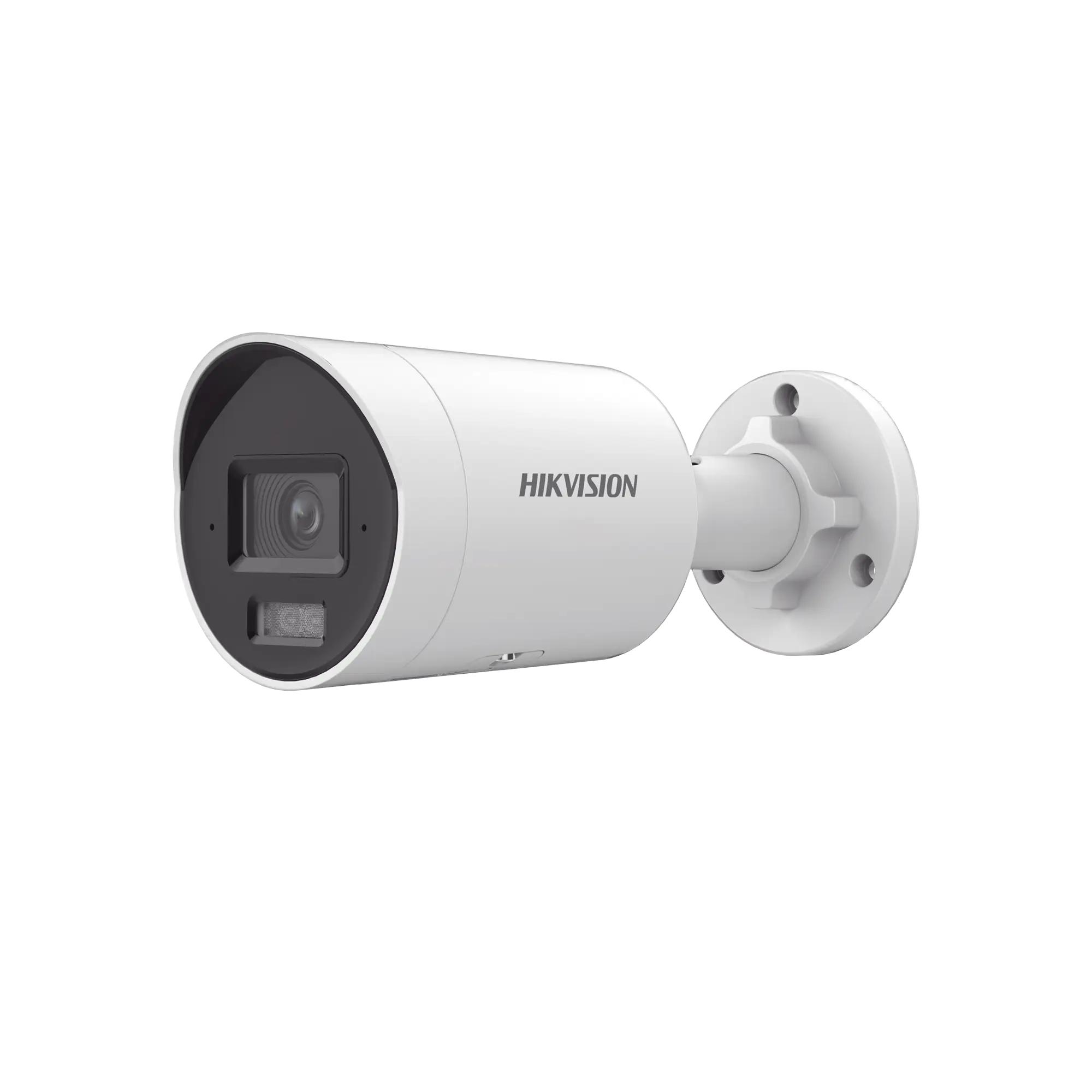 Bala IP 4 Megapixel / Lente 2.8 mm /  Dual Light (40 mts IR + 40 mts Luz Blanca) / Darkfighter S / Microfono Integrado /  Exterior IP67 / WDR 130 dB / 4 Analíticos: AcuSense, Deteccion Facial, Conteo de Personas por Cruce y Zona