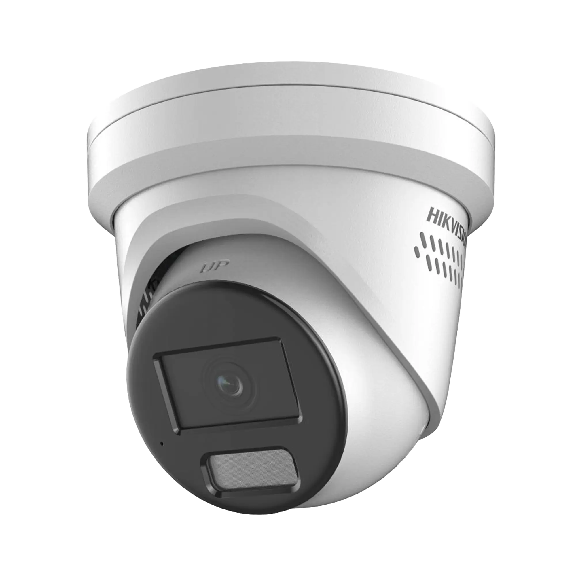 [ PROTECCIÓN ACTIVA ] Turret IP 4 Megapixel / Lente 2.8 mm / 40 mts IR / Exterior IP67 / Micrófono y Bocina Integrado (Audio de Dos Vías) / DARKFIGHTER / PoE / Luz Estroboscopica / ONVIF / Micro SD / 4 Analíticos
