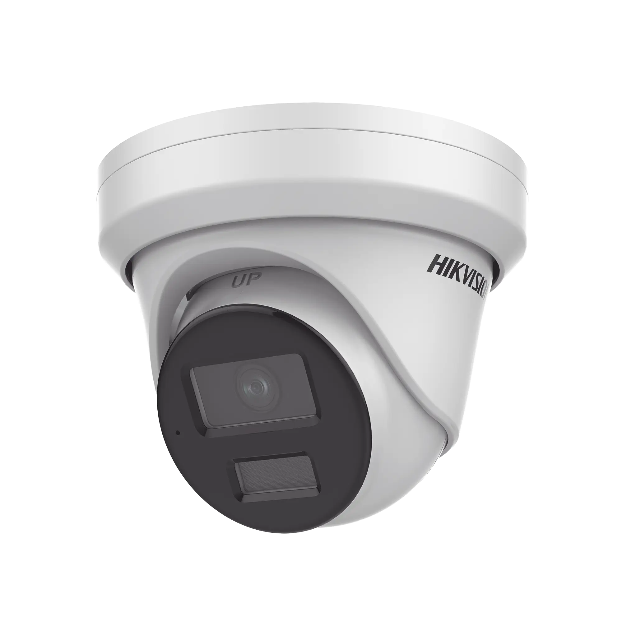 Turret IP 4 Megapixel / Lente 2.8 mm / Dual Light (40 mts IR + 40 mts Luz Blanca / DARKFIGHTER S / Microfono Integrado /  Exterior IP67 / WDR 130 dB /  4 Analíticos: AcuSense, Deteccion Facial, Conteo de Personas por Cruce y Zona