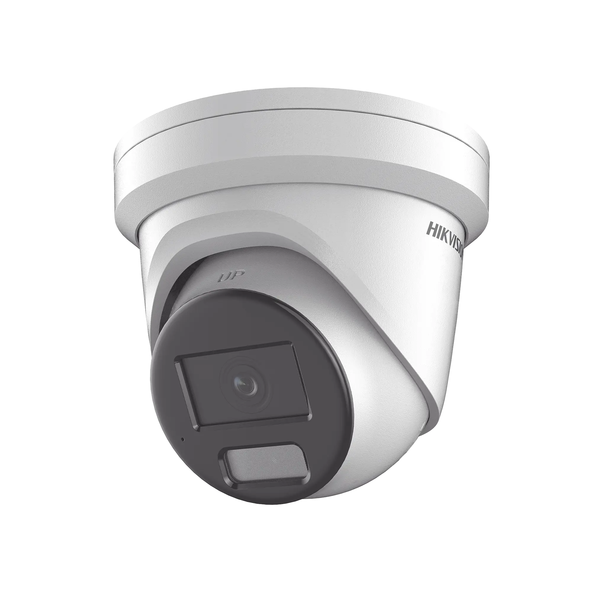 Turret IP 8 Megapixel (4K) / Lente 2.8 mm / Dual Light (40 mts IR + 40 mts Luz Blanca) / DARKFIGHTER S / Exterior IP67 / Microfono Integrado / WDR 130 dB / 4 Analíticos: AcuSense, Deteccion Facial, Conteo de Personas por Cruce y Zona