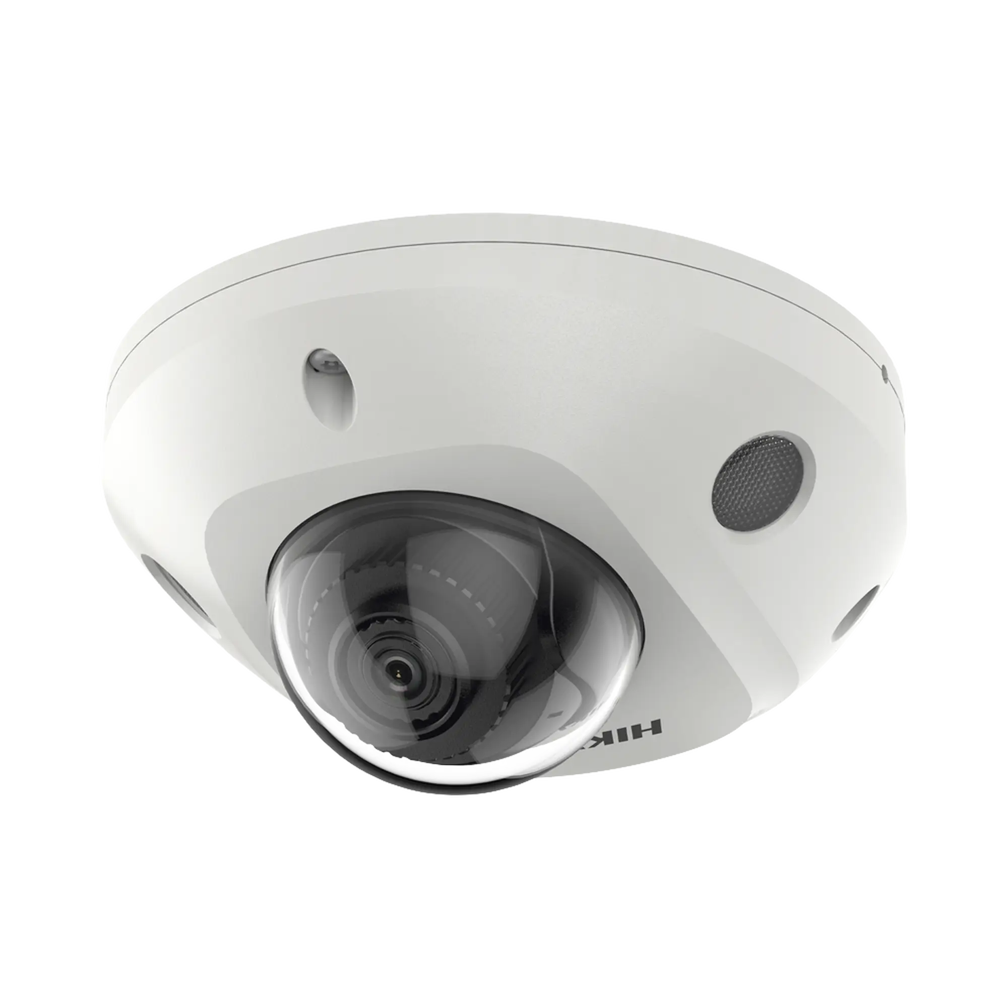 Mini Domo IP 4 Megapixel / Lente 2.8 mm / 30mts IR EXIR / Micrófono Integrado / Exterior IP67 / IK08 / PoE / DARKFIGHTER / Alarmas y Audio I/O / ONVIF / Micro SD / 4 Analíticos: AcuSense, Deteccion Facial, Conteo de Personas por Cruce y Zona