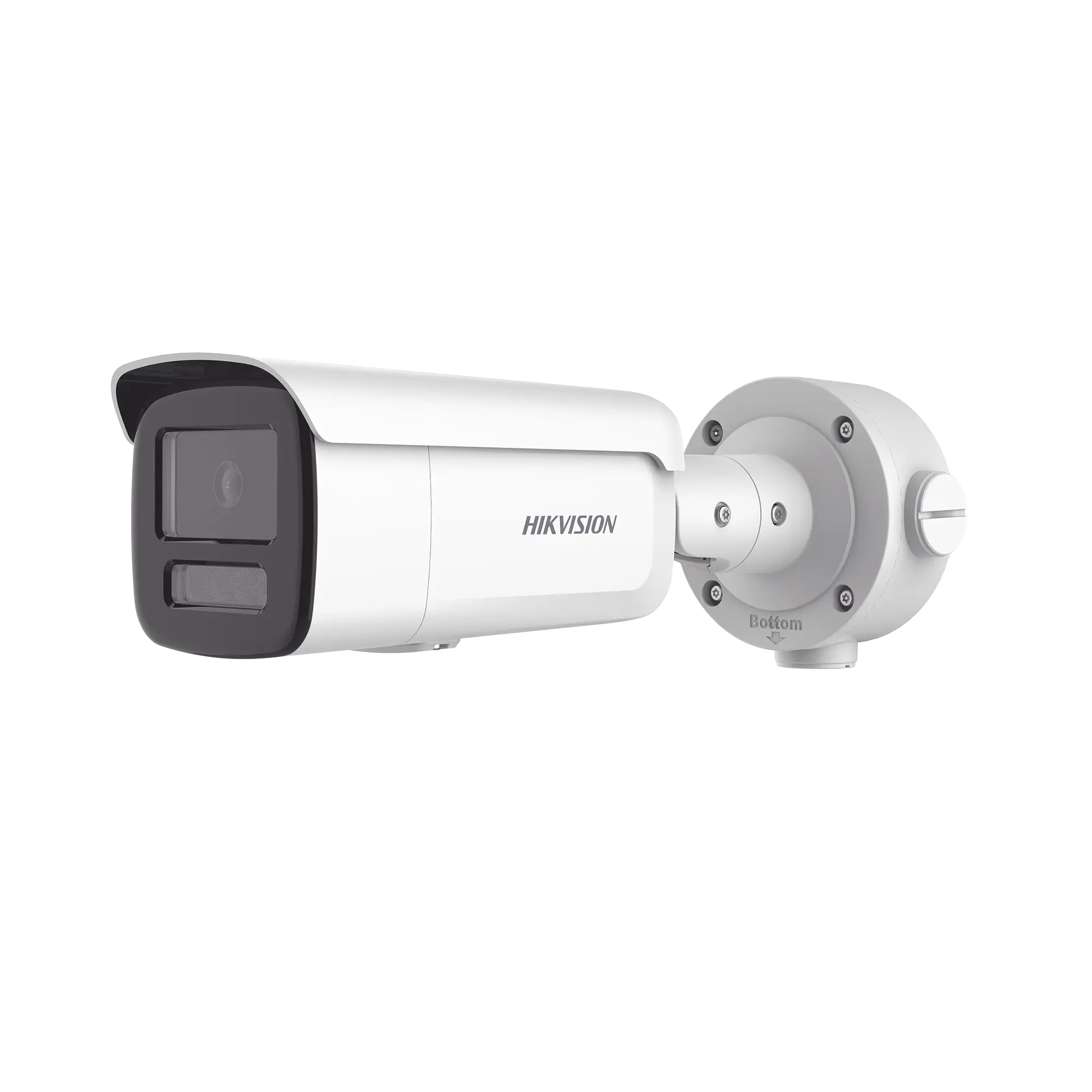 Bala IP 4 Megapixel / Lente 4 mm / Dual Light (60 mts IR + 60 mts Luz Blanca ) / Darkfighter S / Exterior IP67  / WDR 130 dB / 4 Analíticos: AcuSense, Deteccion Facial, Conteo de Personas por Cruce y Zona
