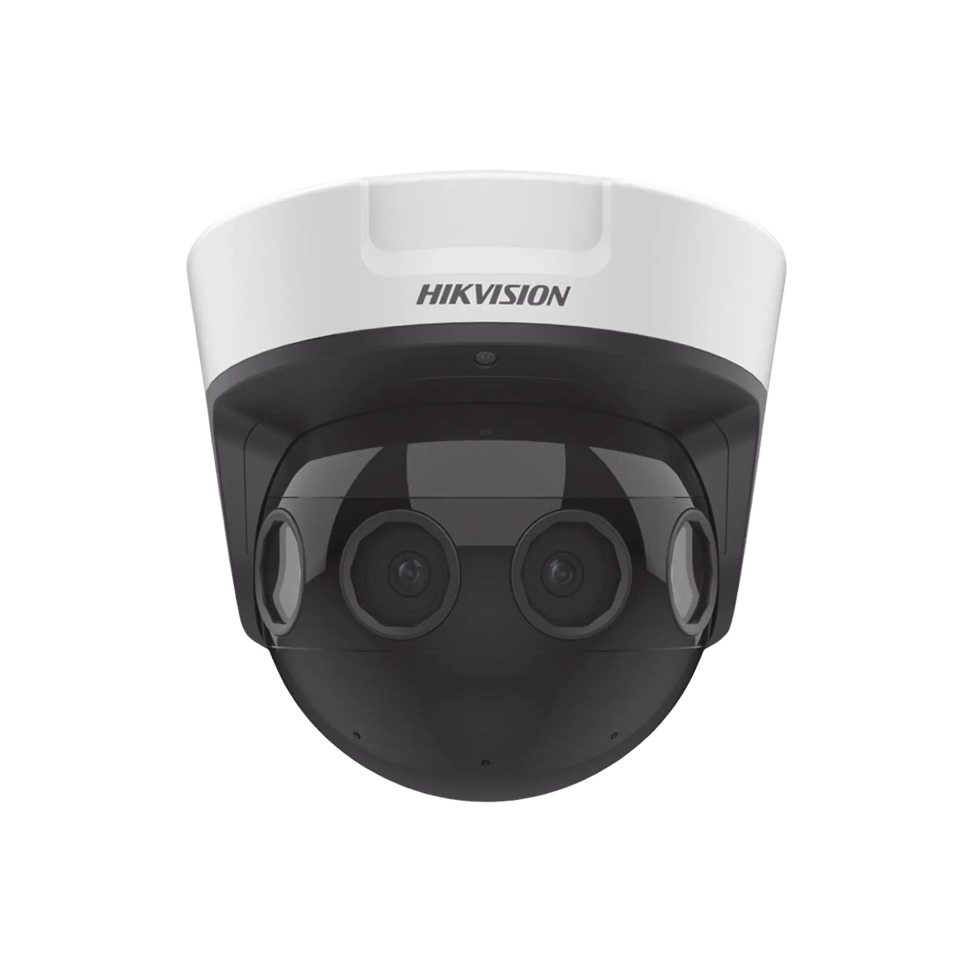 PanoVu Series / Vista Panorámica 180° / 8 Megapixel en Total / 4 Lentes 2.8 mm (2 Megapixel) / 20 mts IR EXIR / Exterior IP67 / IK10 / 12 Vcc / PoE+ / MicroSD