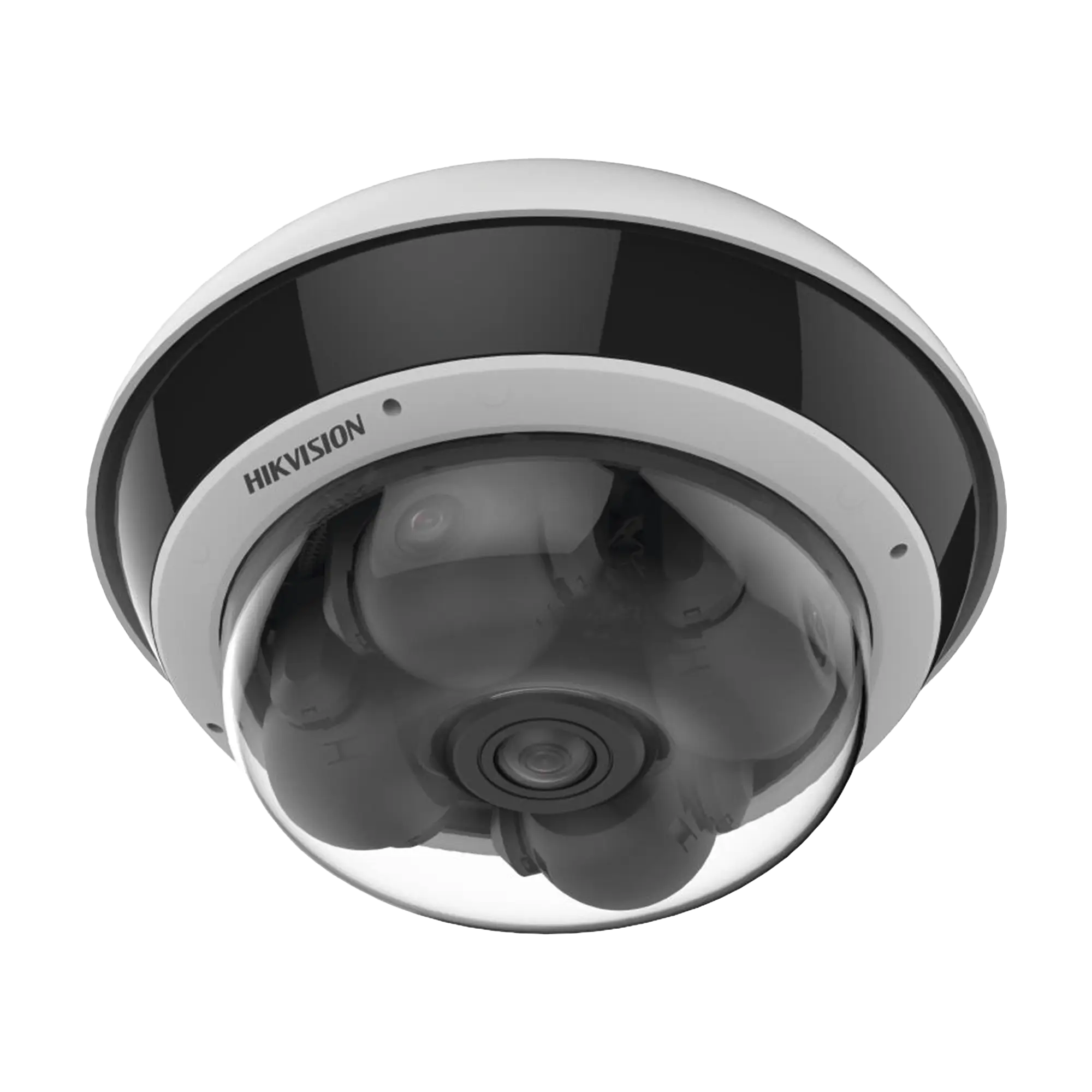 PanoVu Series / Vista Panorámica 360º / 4 Lentes Mot. 2.8 a 8 mm (5 Megapixel por Lente) + 1 Vista Fisheye (2 Megapixel) / 22 Megapixel en Total / DARKFIGHTER / ACUSENSE / Exterior IP67 / IK10 / NEMA 4X / PoE+ / 30 mts IR / Micro SD