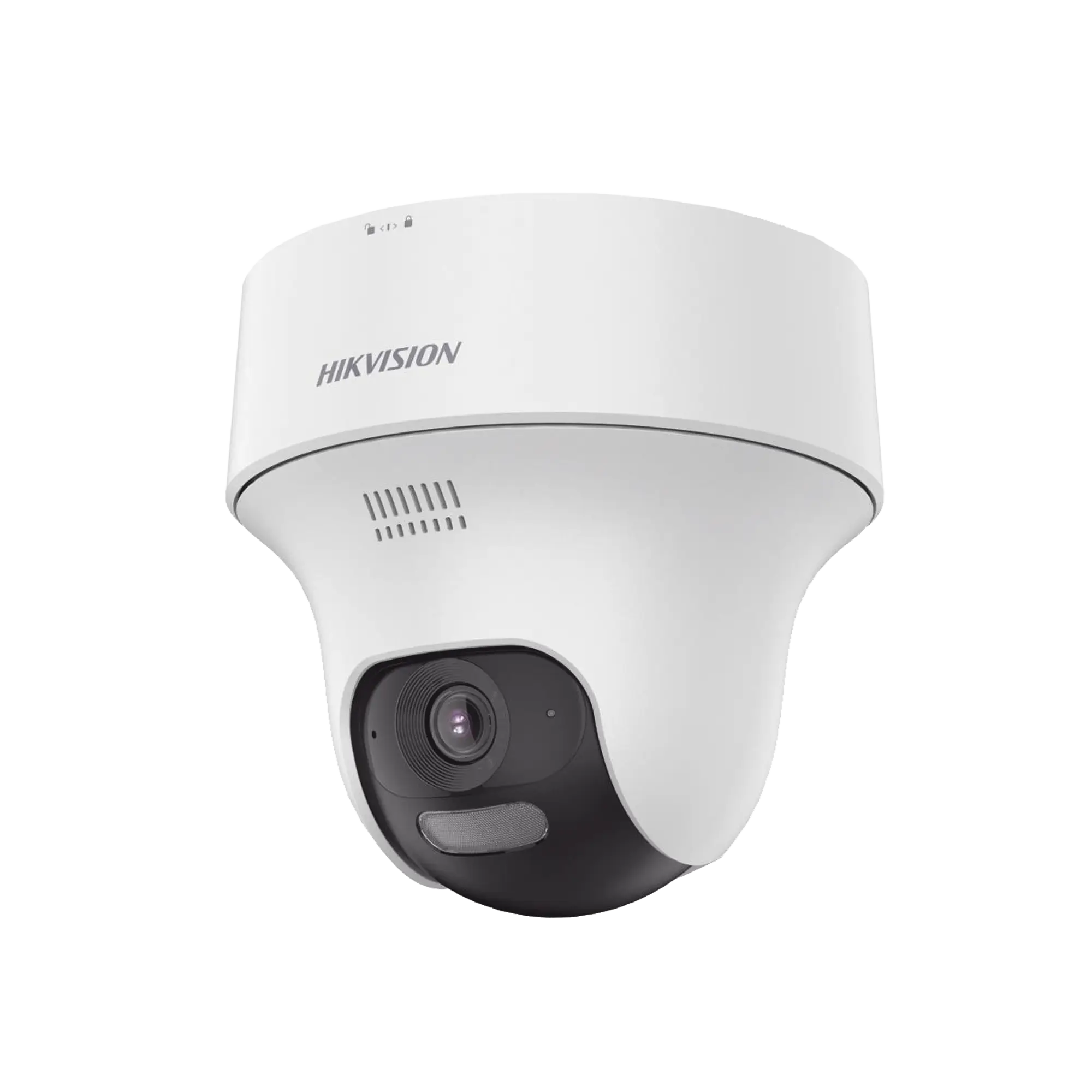 Turret PT IP 4 Megapixel / Lente 2.8 mm / Dual Light (20 mts IR + 15 mts Luz Blanca) / Wi-Fi / IP54 / dWDR / H.265 / Audio Bidireccional (Micrófono y Bocina) / Micro SD