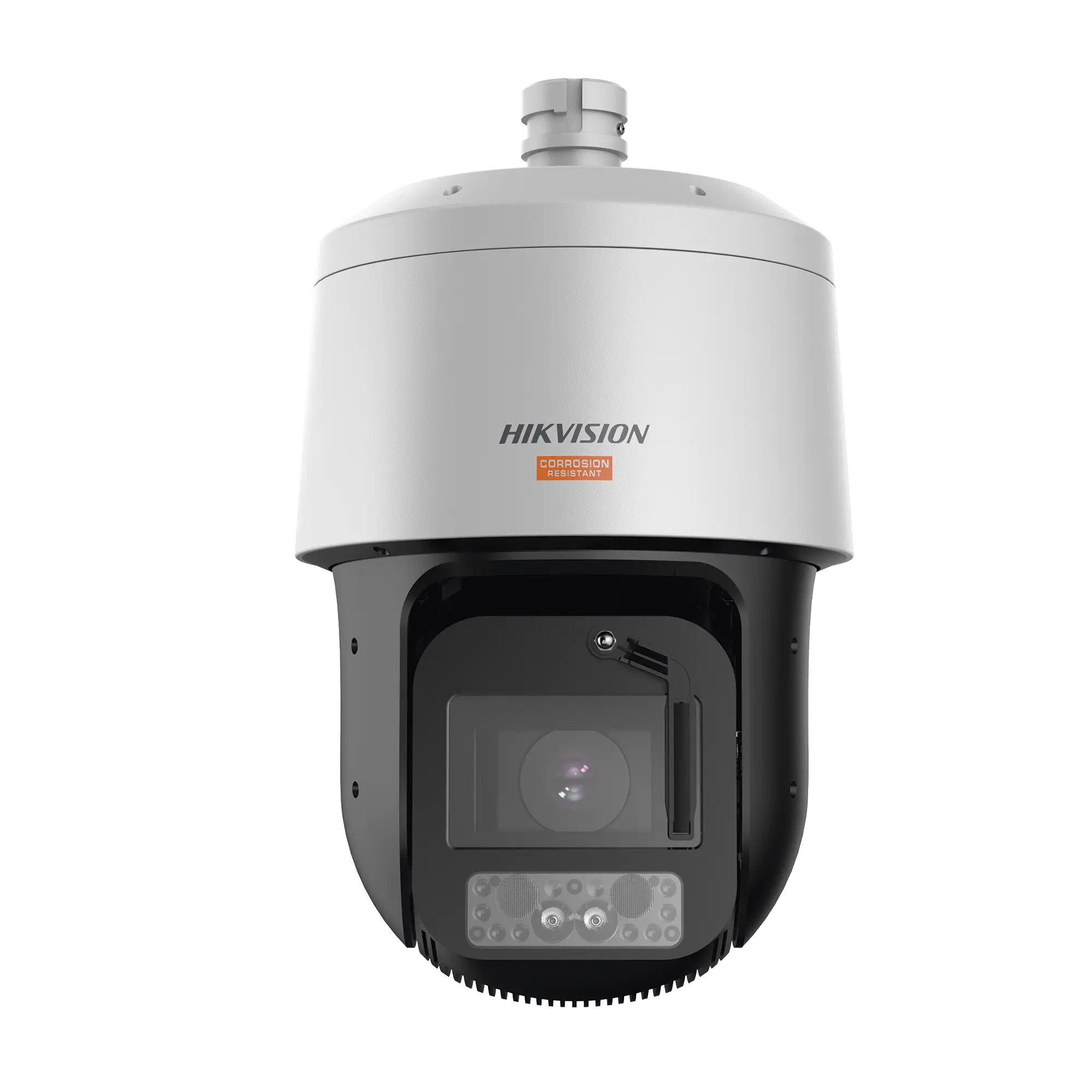 PTZ IP 4 Megapixel / 42X Zoom / Dual Light (500 mts IR / 100 mts Luz Blanca) / Polimero Anticorrosivo (Ideal para Zonas Costeras o Alta Salinidad) / AutoSeguimiento / DARKFIGHTER / EIS / Exterior IP67 / NEMA 4X / C5 / Wiper
