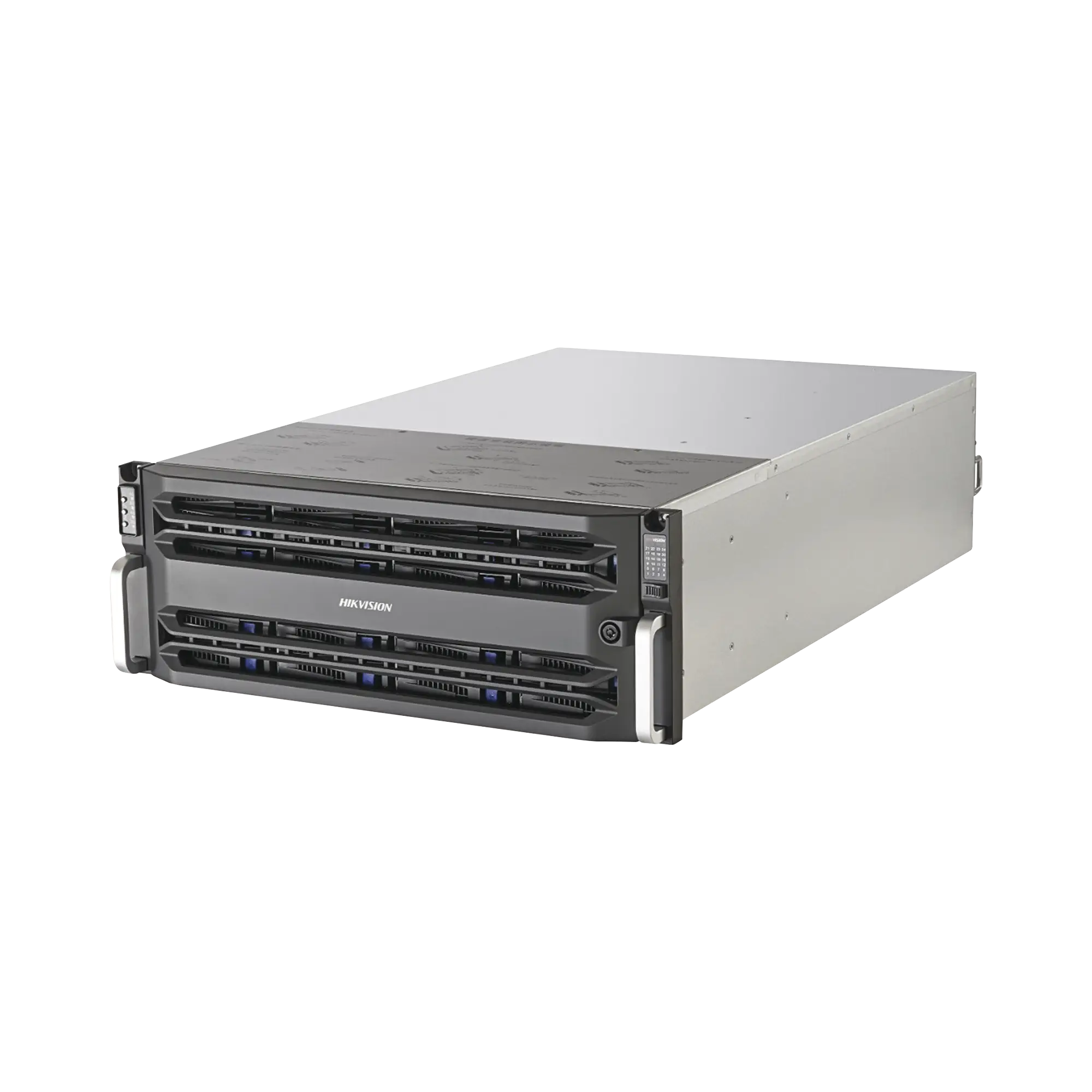 Servidor de Almacenamiento en Red / Soporta 24 Discos Duros (No Incluye Discos) / Soporta Hasta 512 Canales IP / Controlador Simple