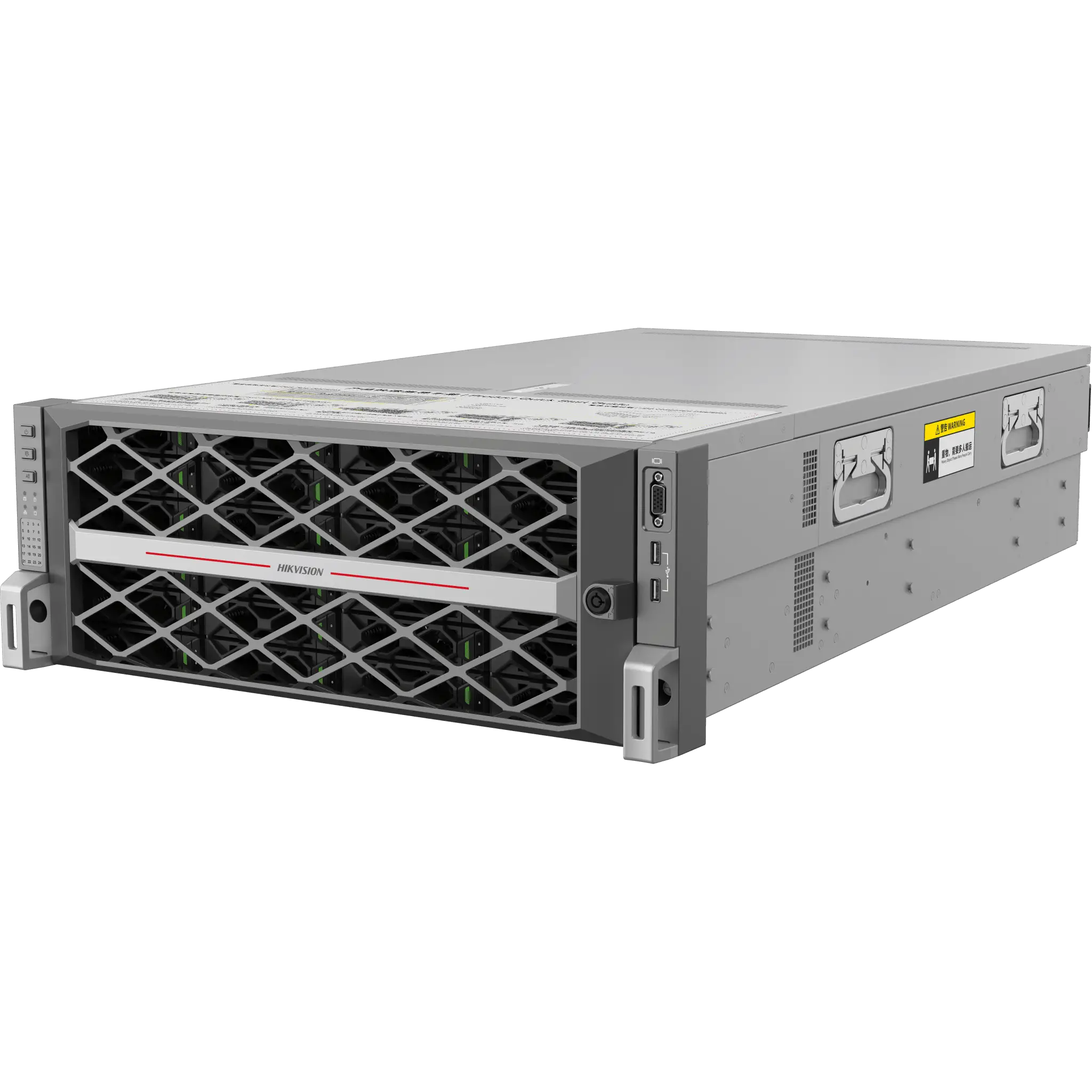 Servidor de Almacenamiento de Video DS-AT1000SI / 24 Bahías / Capacidad 210TB / 350 Canales 2Mbps / VRAID 2.0 / 4 Puertos 2.5G Ethernet / 4U Rack / Redundancia de Energía 550W