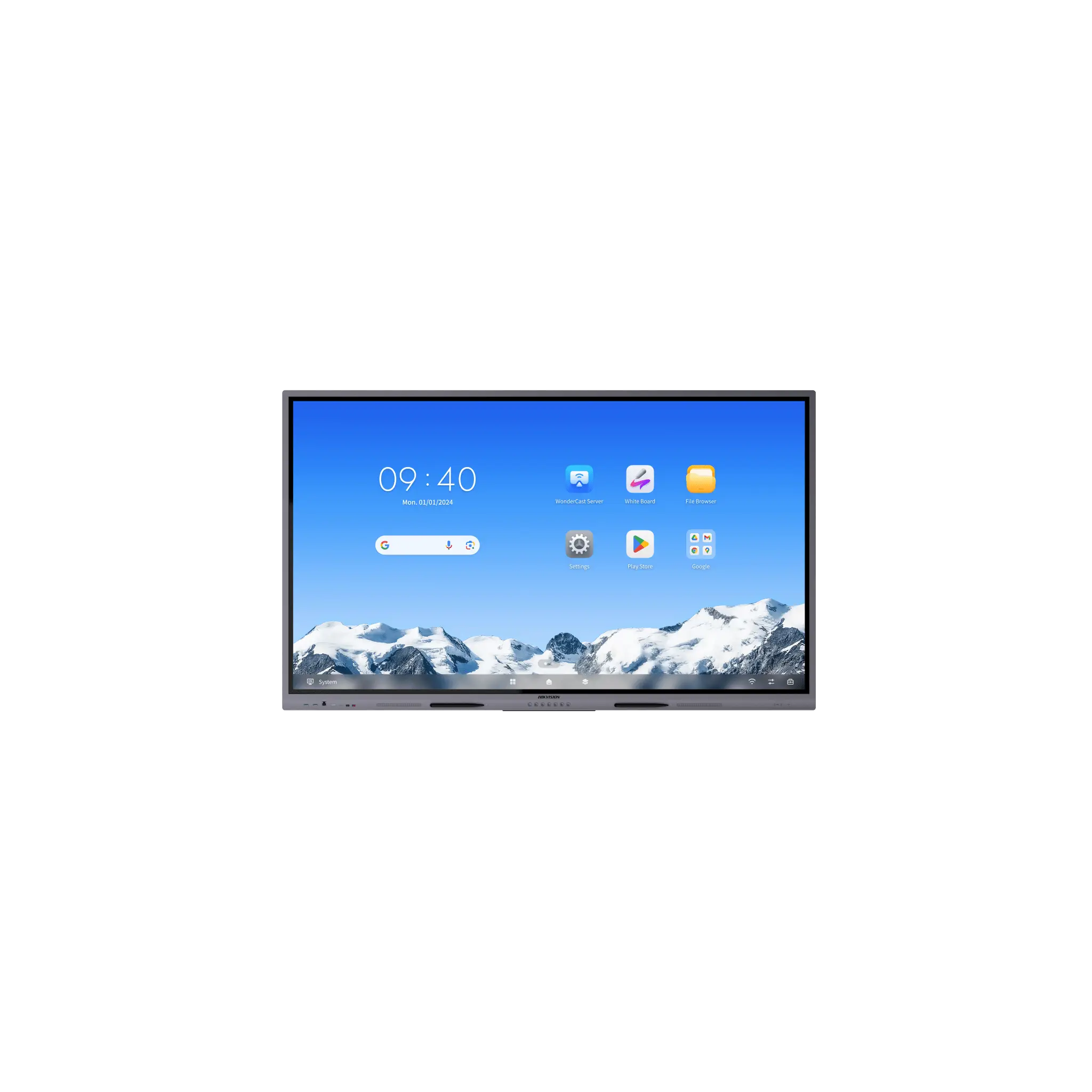 Pantalla Interactiva Touch de 86″ Android 14 / Google Suite Preinstalado con Certificación EDLA / Resolución 4K / Bocinas Integradas / Entradas HDMI y VGA / Incluye 2 Lápices para Escribir