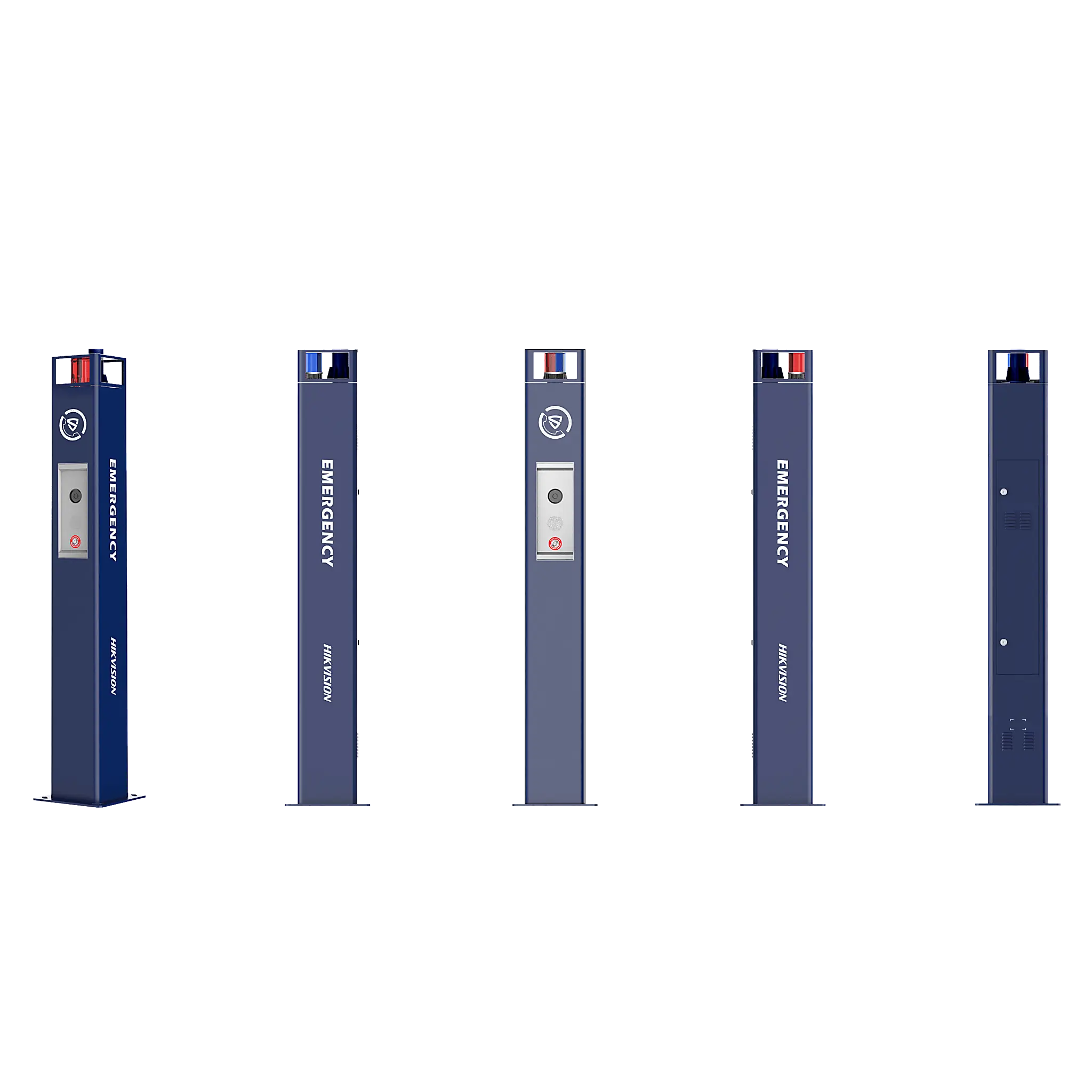 Estación de Pánico / Cámara IP 4MP / Audio Bidireccional 5 m / Micrófono Omnidireccional / Altavoz 30 W / Resistente a Vandalismo / IP66 / Montaje en Piso