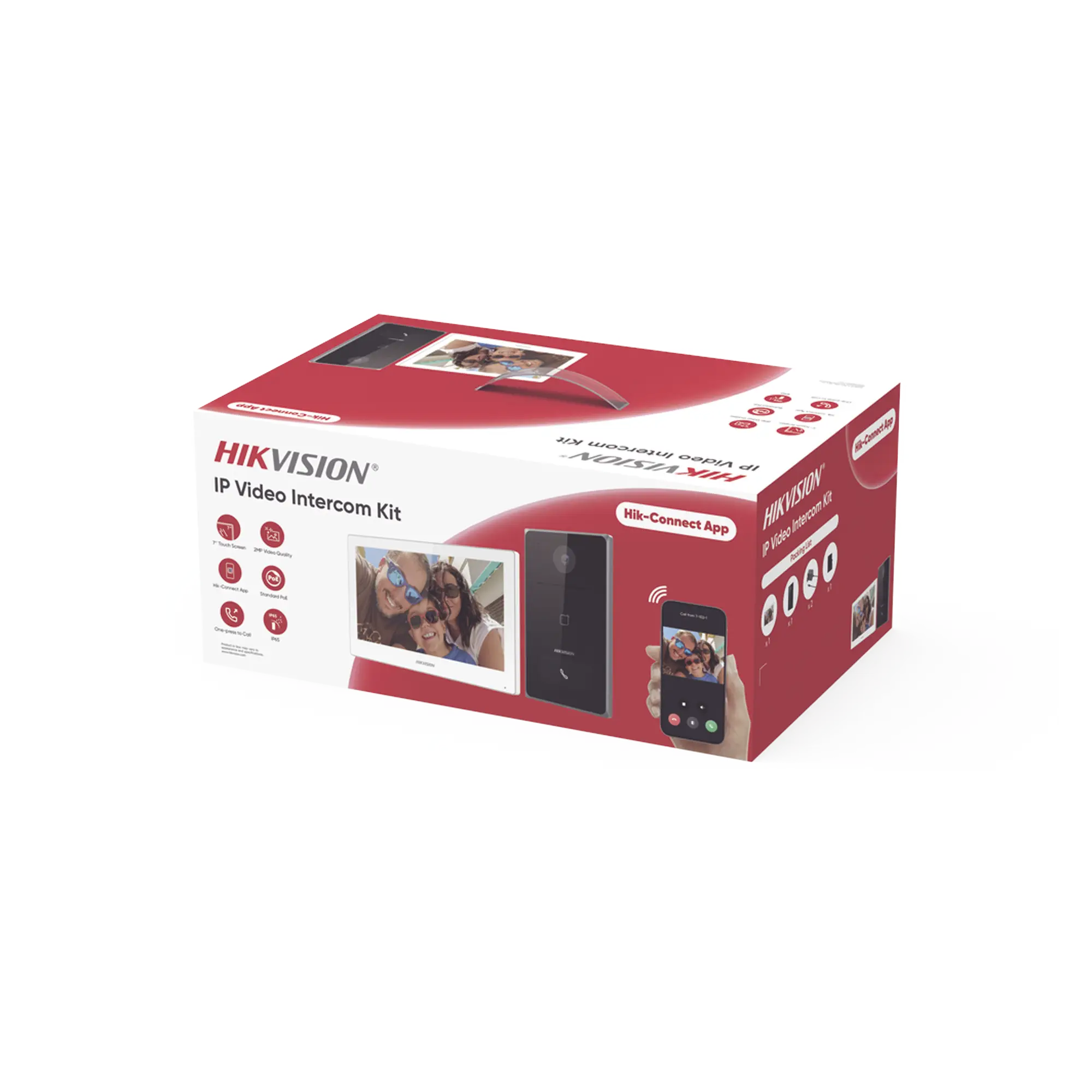 Kit de Videoportero IP / Frente de calle para exterior / 2MP / Lector de Tarjeta MiFARE / Monitor Interior / WiFi / Pantalla de 7″ Touch