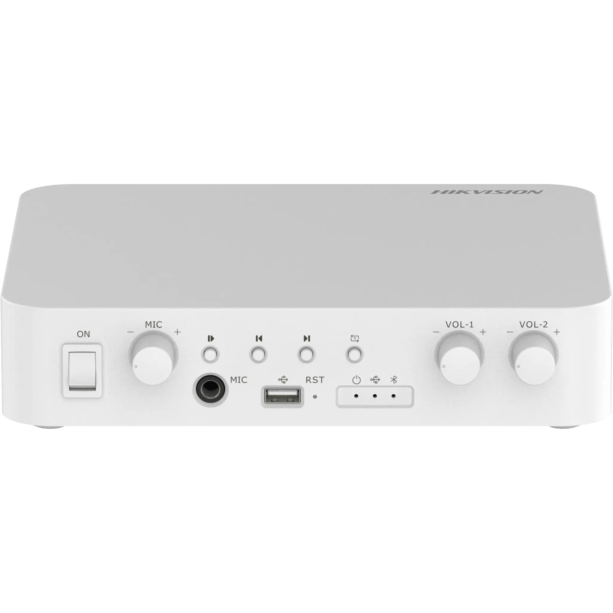 Amplificador una Zona compatibilidad con spotify / 2 Canales / 40 W por Canal / Conexión Bluetooth / Salida 4-8 Ω x 2 / 100V COM x 2 / Uso Interior / conector LAN –  DS-QAE1A80G1-VB/ST