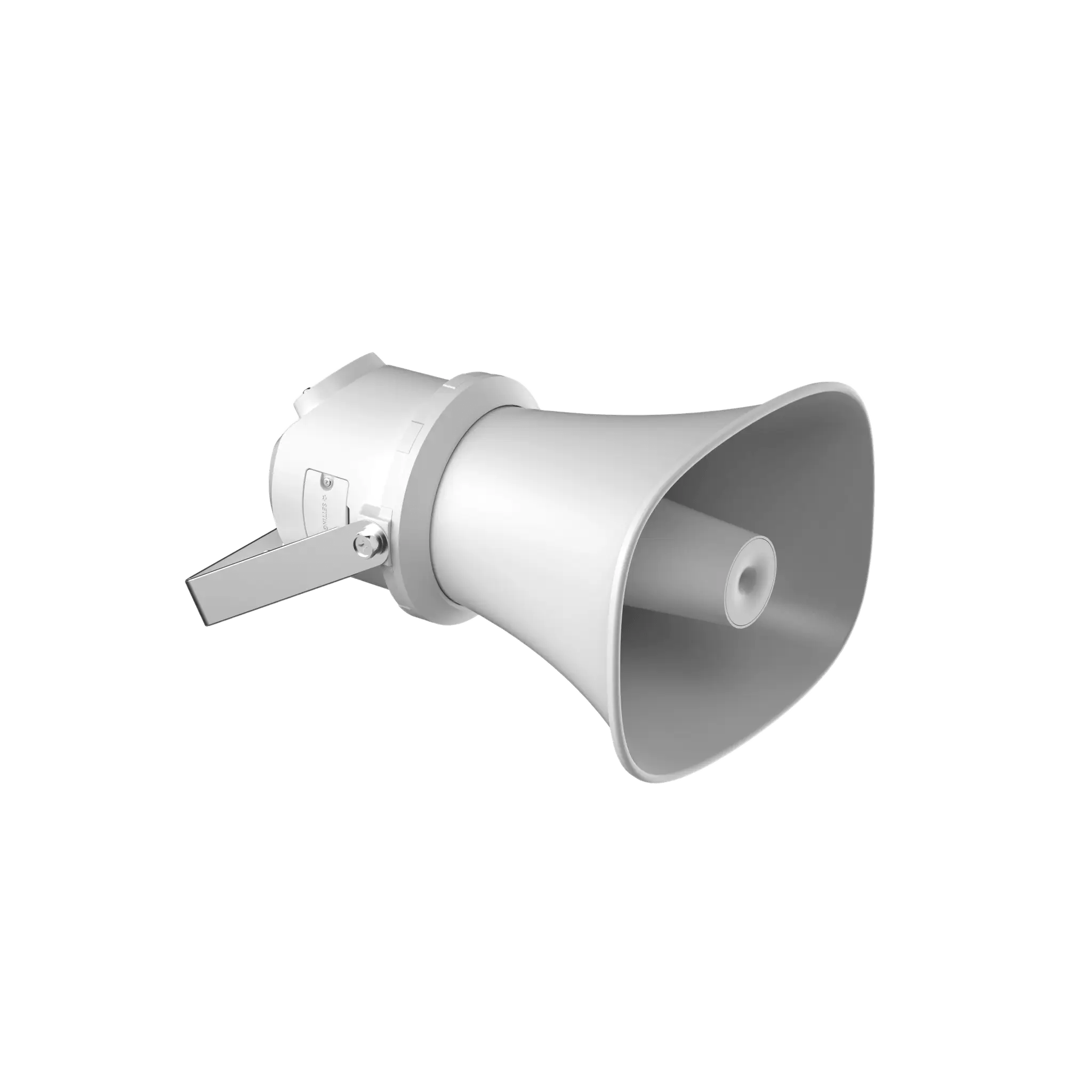 Altavoz IP Tipo Trompeta | 7 Watts | PoE+ | Integración con Hik-Central Professional | Reproducción de Audio vía Red | IP67 | Salida de 12 VCD | Metal | compatible con Hik-Connect