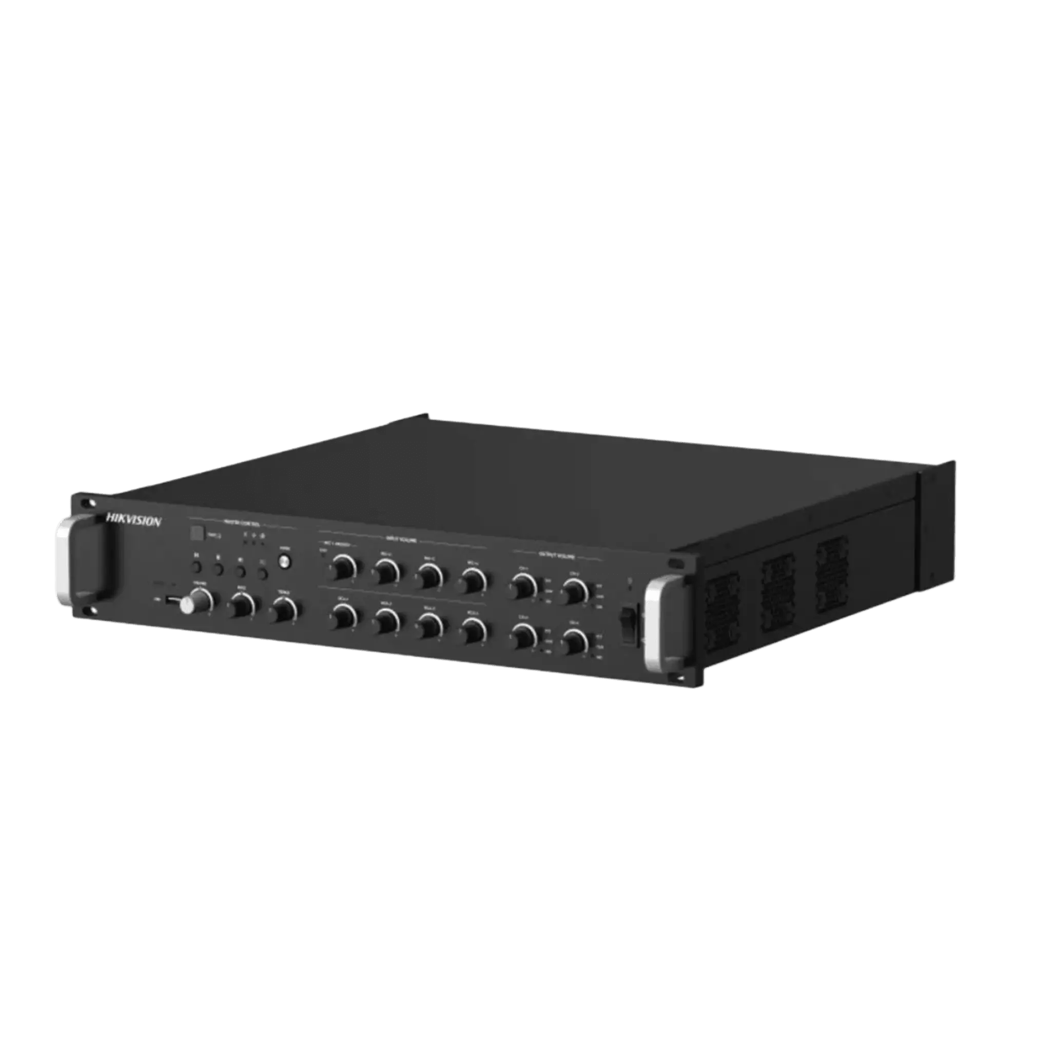 Amplificador de Red | 4 Zonas de 250W | 100V/70v | Calendarización de eventos | Biblioteca de Materiales de Audio | Entrada de Alarma | Hik-Connect /Hikcentral profesional