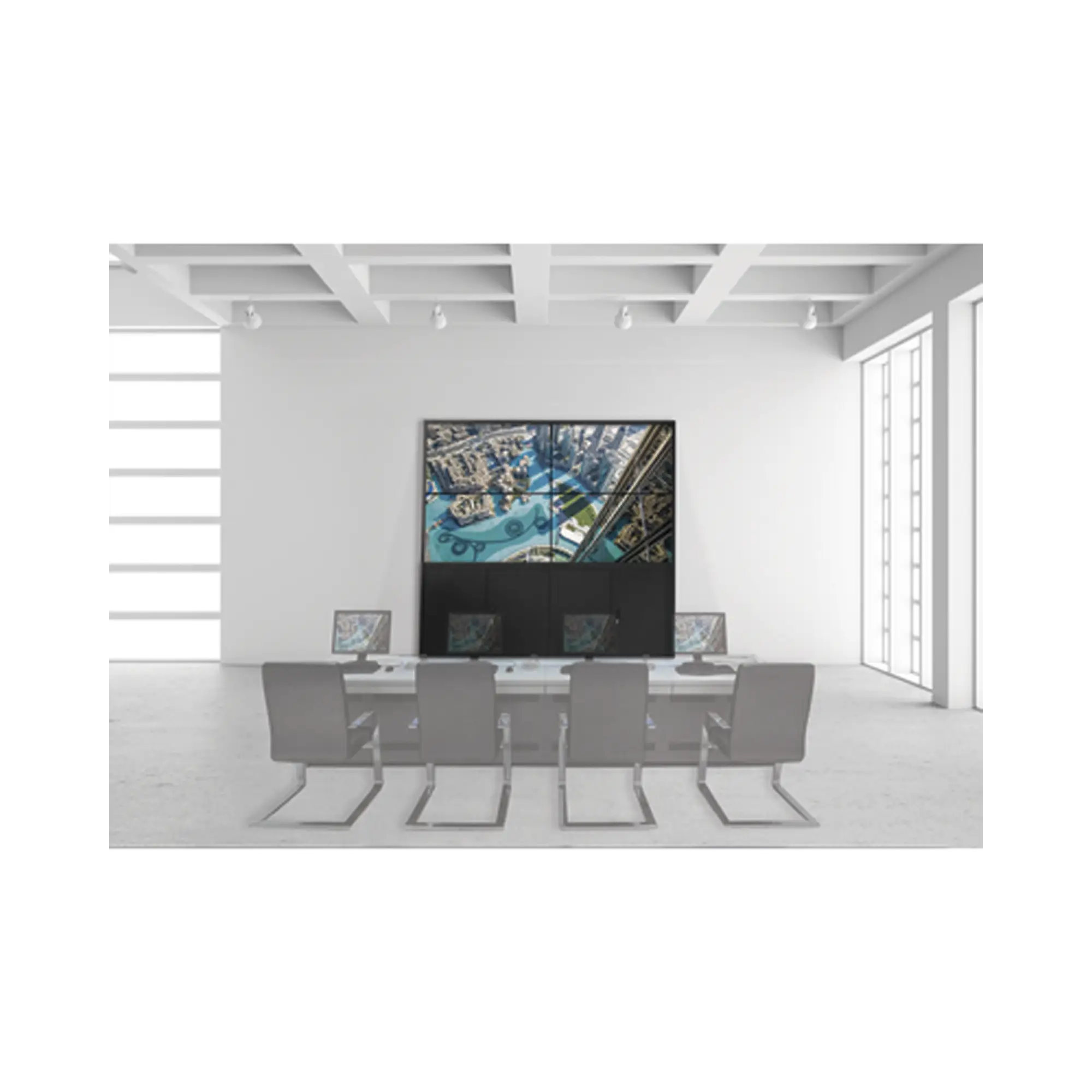 Kit Videowall 2X2 / Incluye 4 Pantallas de 55″ / Decoder / Base de Piso / Accesorios de Instalación