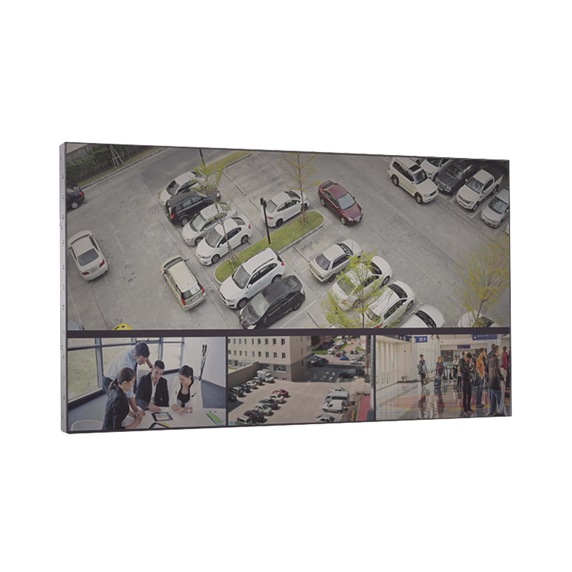 Pantalla LCD 55″ para Videowall / Entrada HDMI – VGA – DVI – DP / Monitor Robusto / Bisel Delgado (3.5 mm) / Daisy Chain (Conexion en Cadena sin Software)