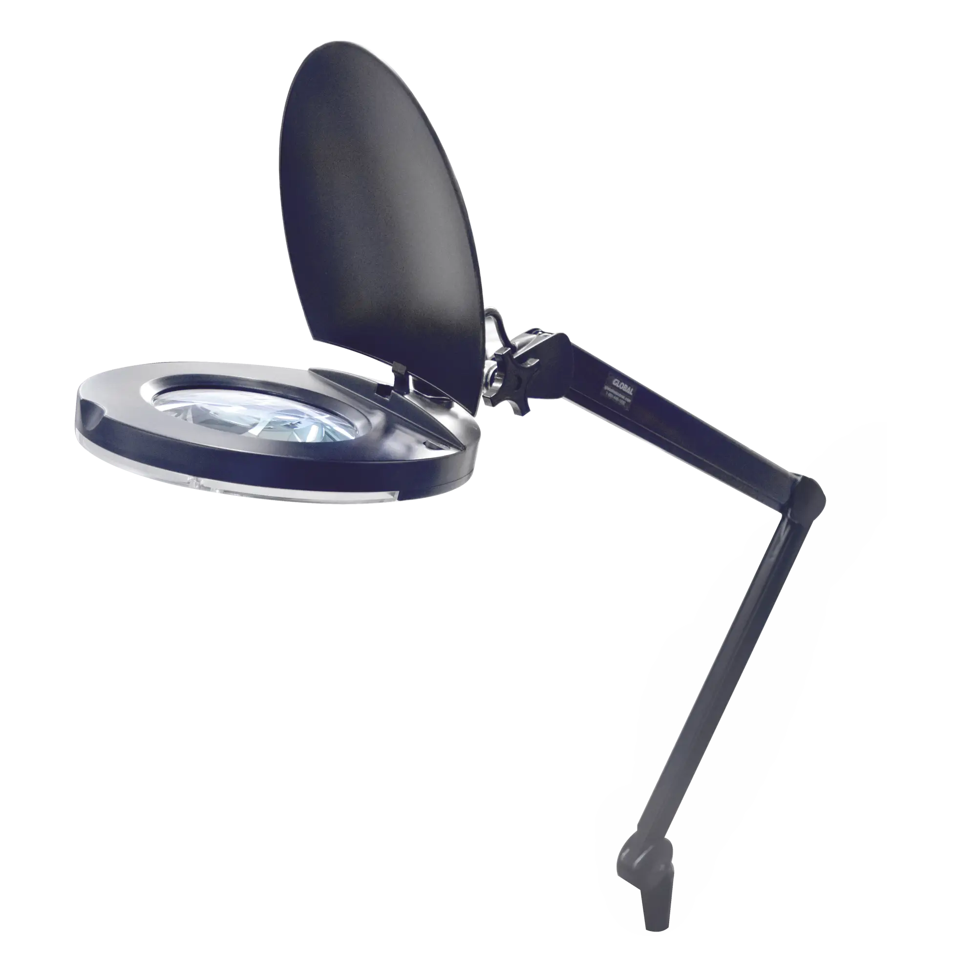 Lámpara de LED para Escritorio con Lupa de 5 Pulgadas de Diámetro, 5 Dioptrias, 2.25X.