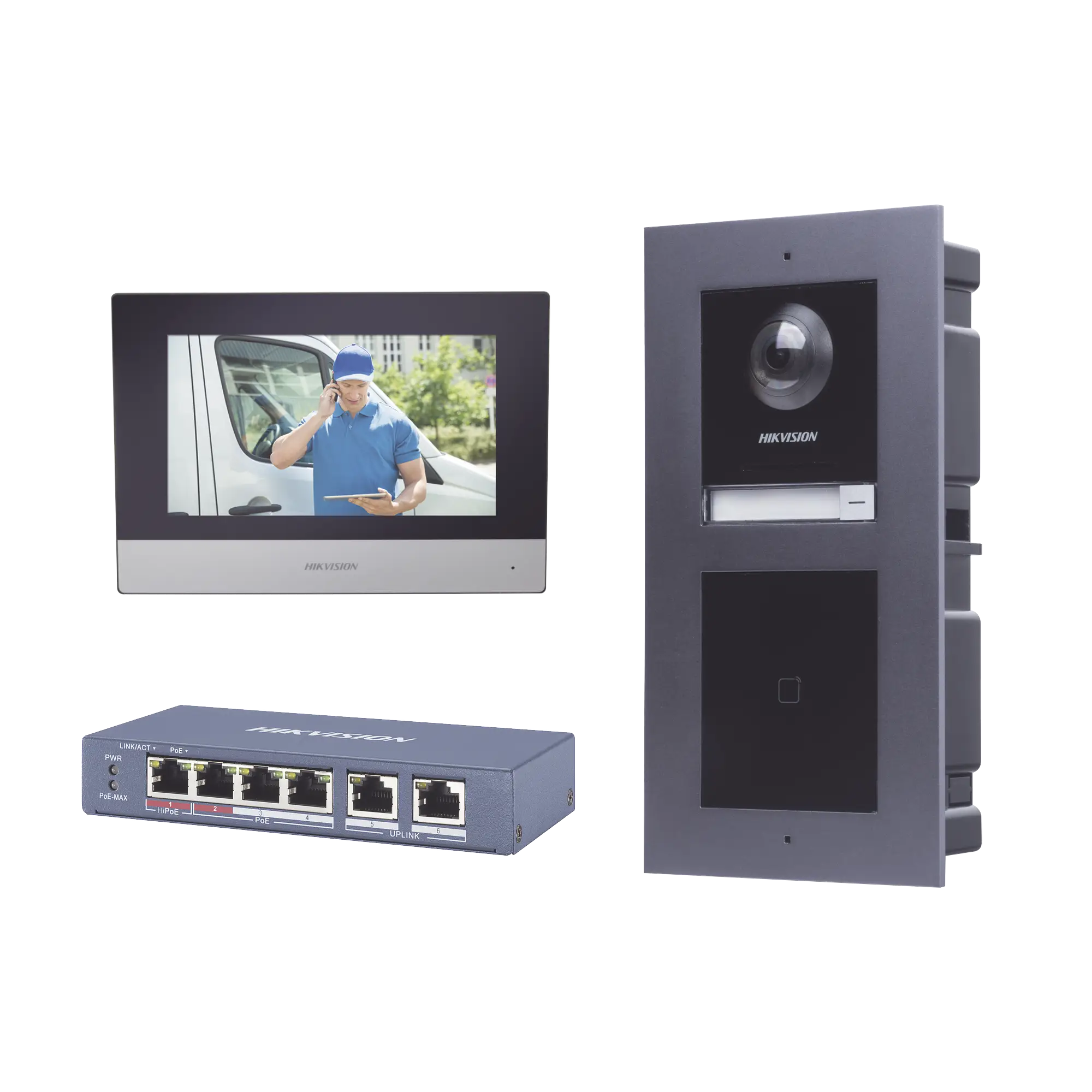 KIT de Videoportero IP con llamada a App de Smartphone y Lector de Tarjetas EM / 2da Generación (Modular) / Montaje para EMPOTRAR incluido