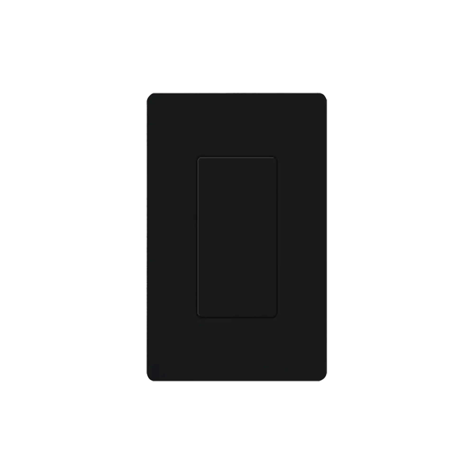 Placa ciega de pared color negro