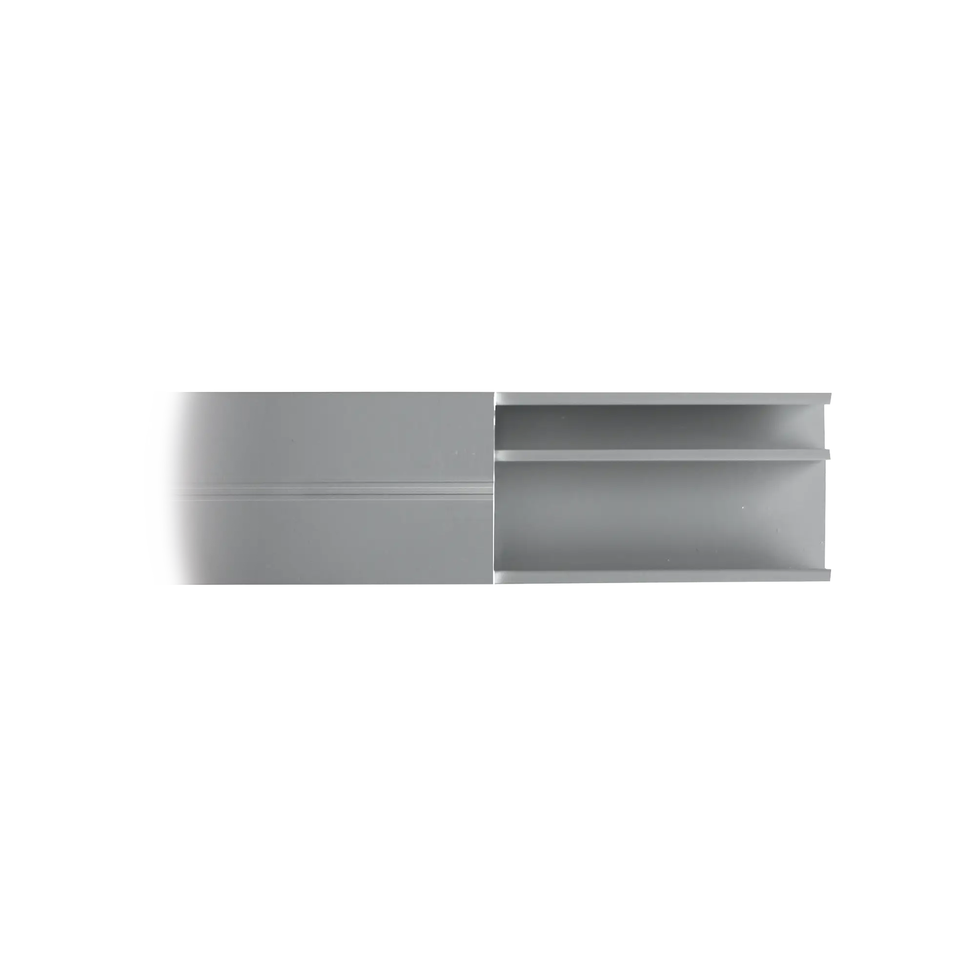 Canaleta de aluminio lĂnea X color blanco, 53 x 14,66 mm, tramo de 2 metros