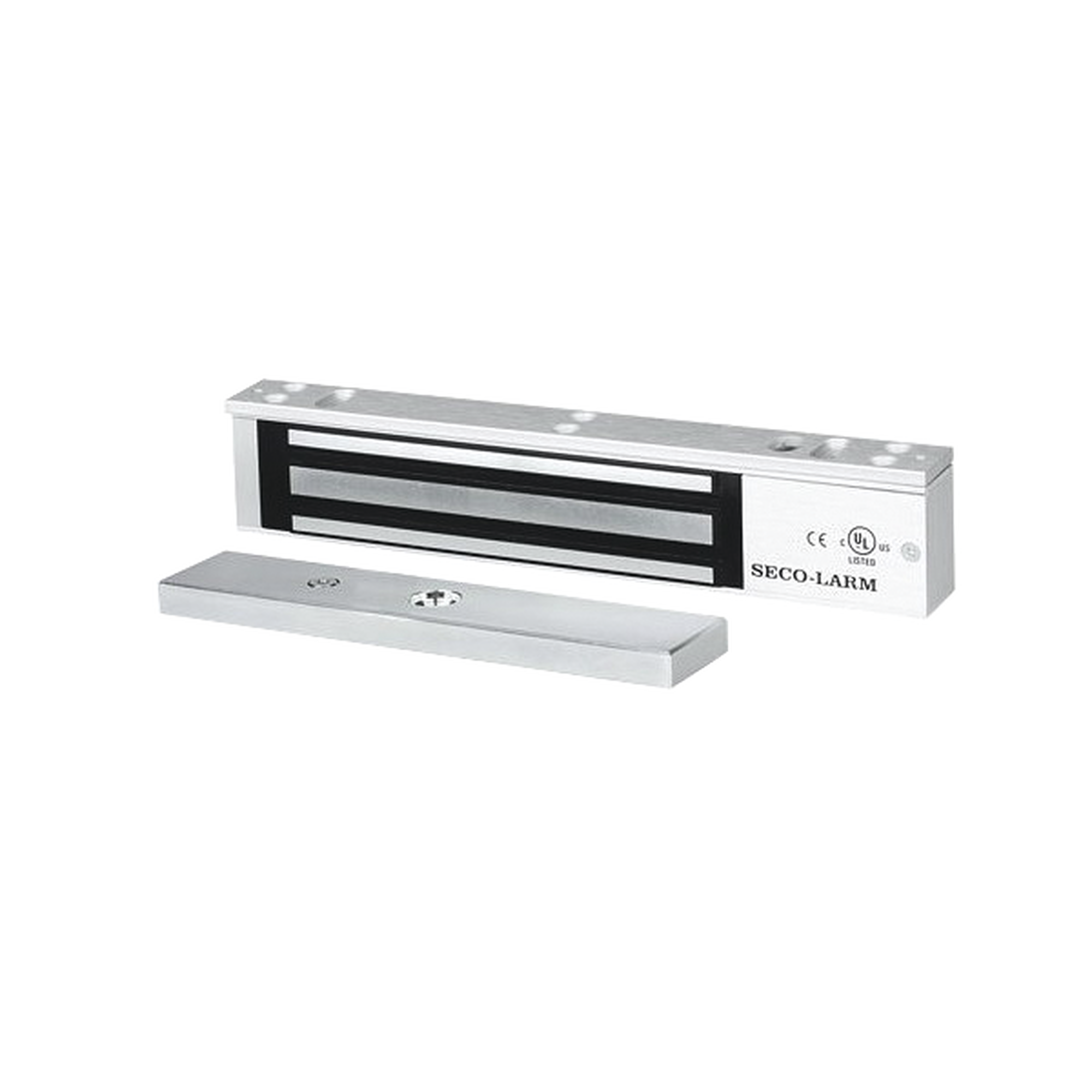Chapa Magnética 600 lbs con LED / Sensor de Estado de Unión / Sin Magnetismo Residual / Uso Interior.